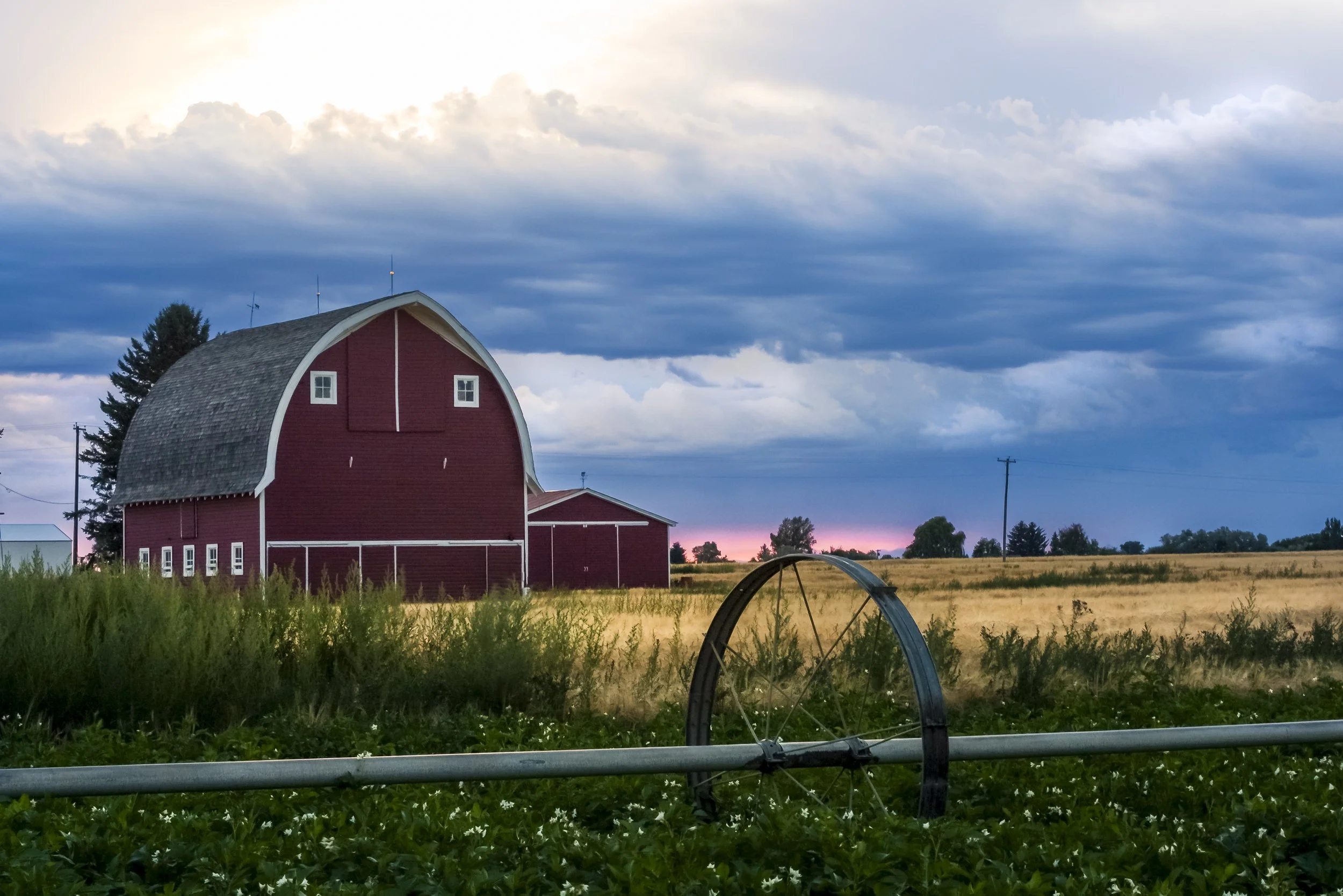 Sun-Break Over an Idaho Falls Farm | South-Eastern Idaho Landscape Fine Art Print