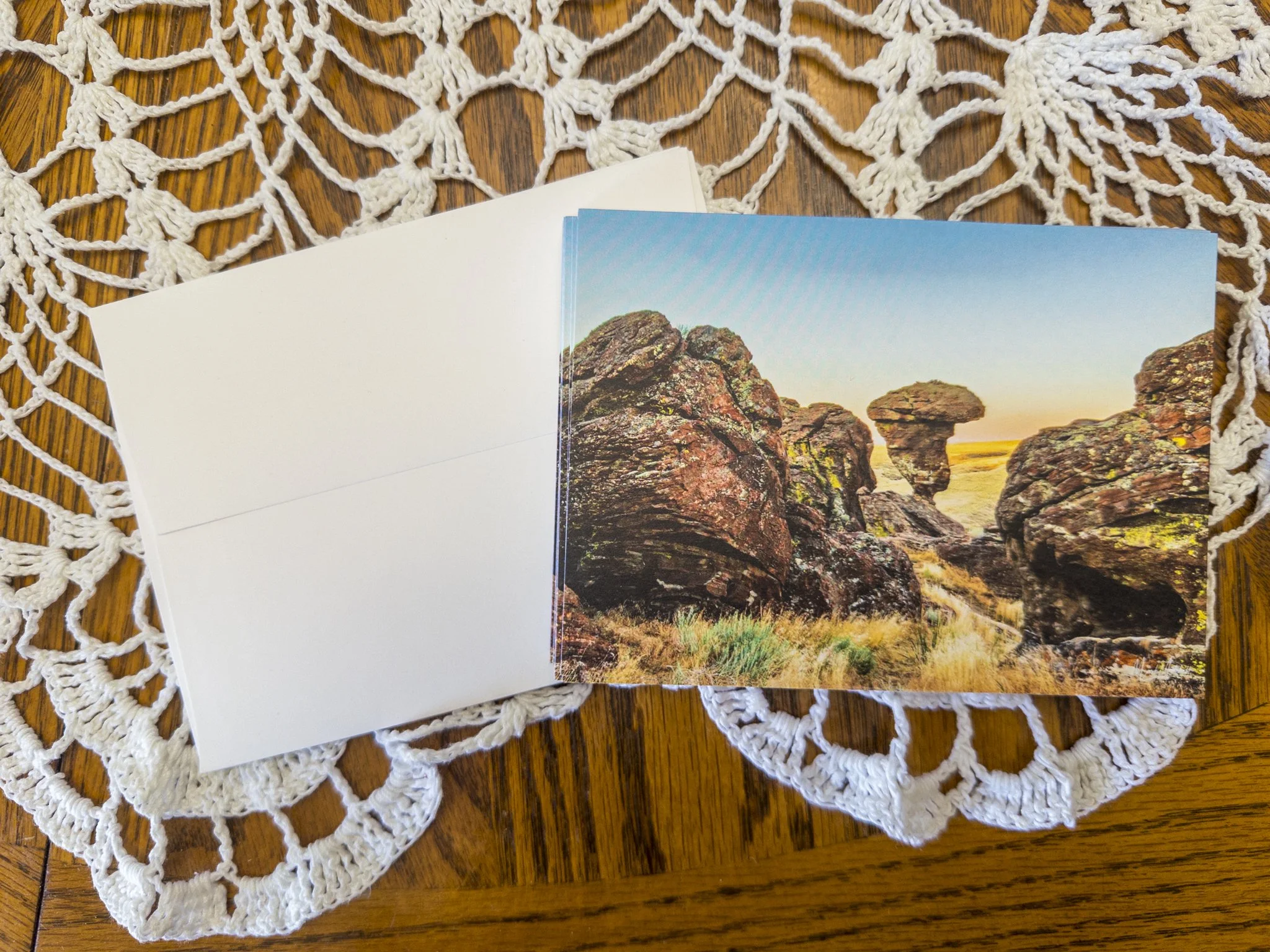 Photo Postcard: Balanced Rock View