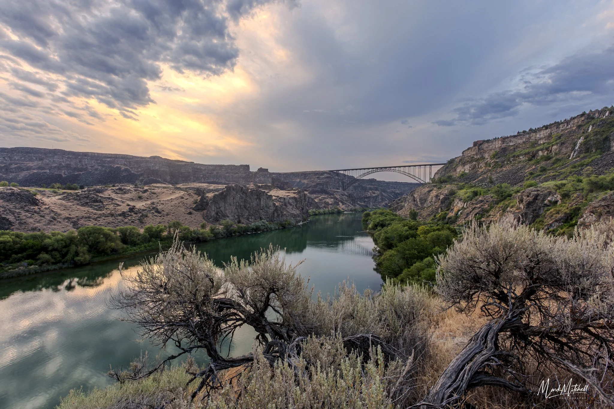 Calm Sunrise at the Perrine Bridge