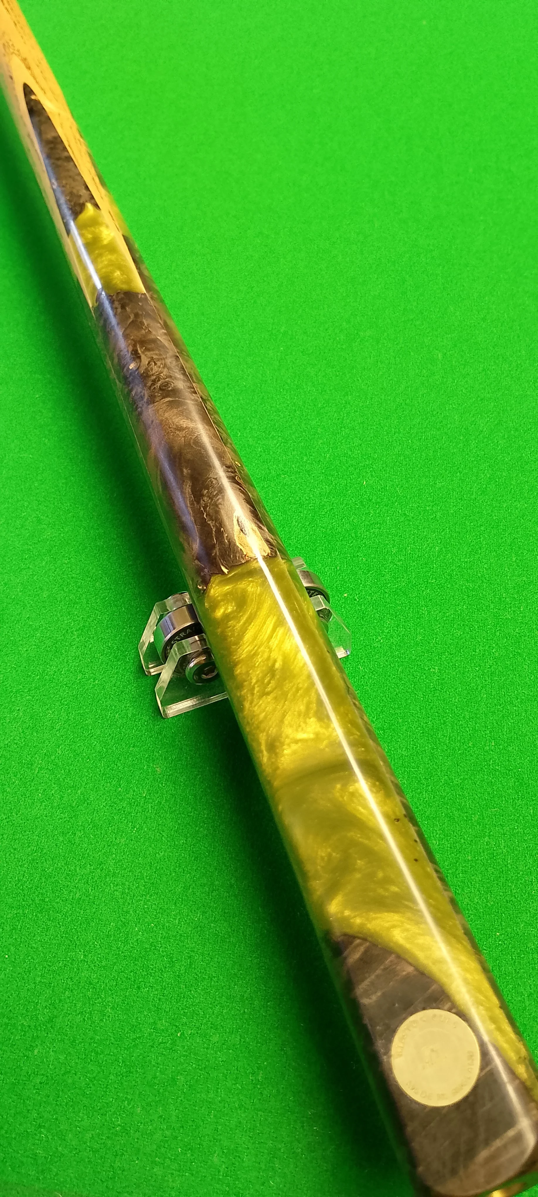 True Ultimate Bilston Cues, Stabilized Elder Box Burl (No.2)
