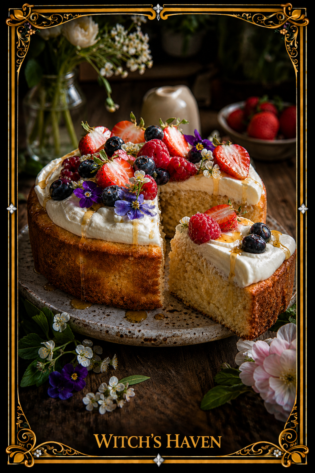 Beltane Honey Berry Cake image card.png