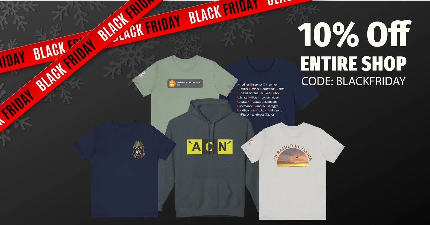 🎉 Black Friday Alert! 🎉 

Get ready for our exclusive site-wide sale at AeroCrewShop! Today only, enjoy a fantastic 10% OFF on everything!

Don't miss your chance to grab the latest styles and gear. Check out our amazing selection of shirts and mor