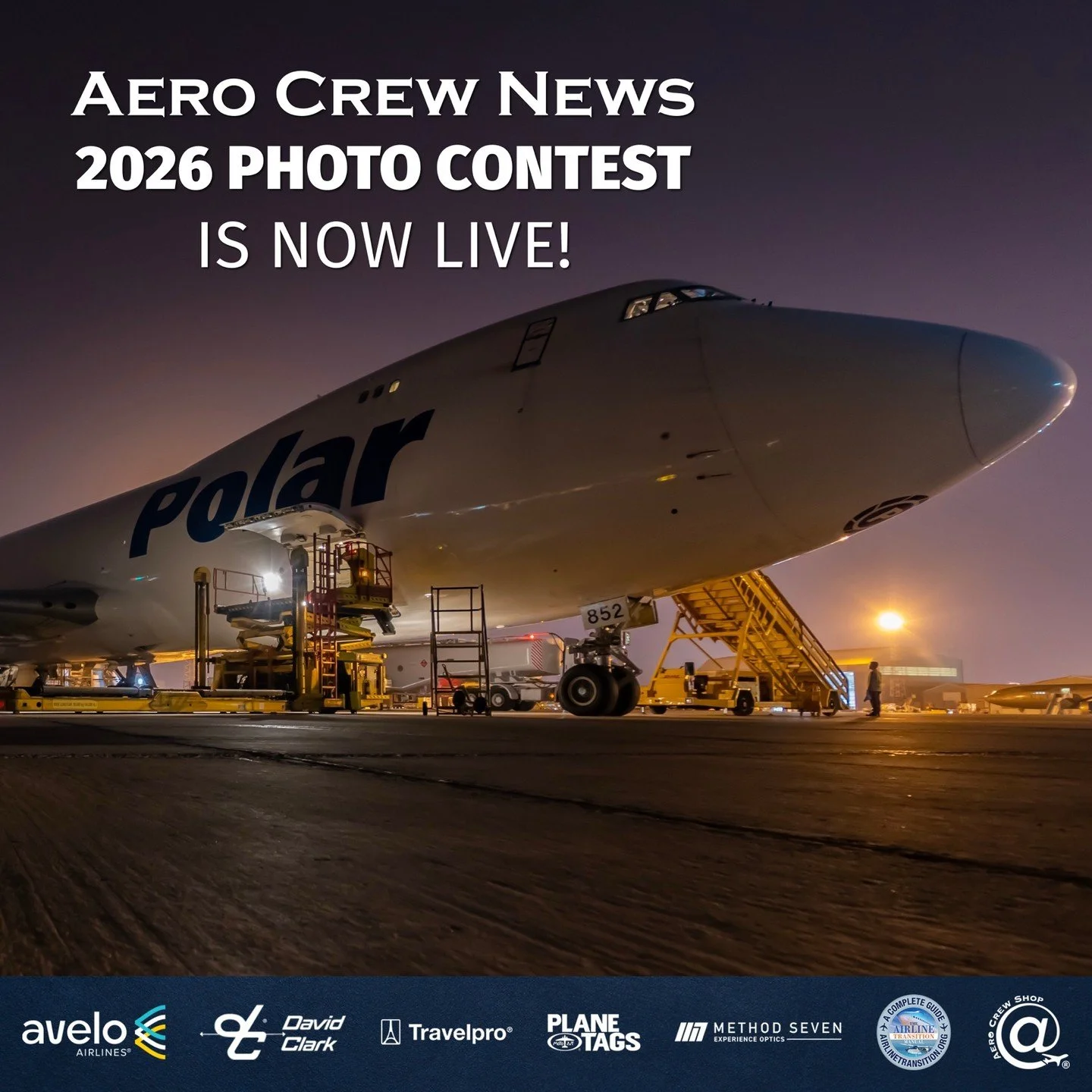 Don&rsquo;t miss your chance to enter the 2026 Aero Crew News Photo Contest! There&rsquo;s still time (multiple entries accepted) for a chance at great prizes from David Clark&reg; headsets, Travelpro&reg; luggage, Method SevenTM sunglasses, and more