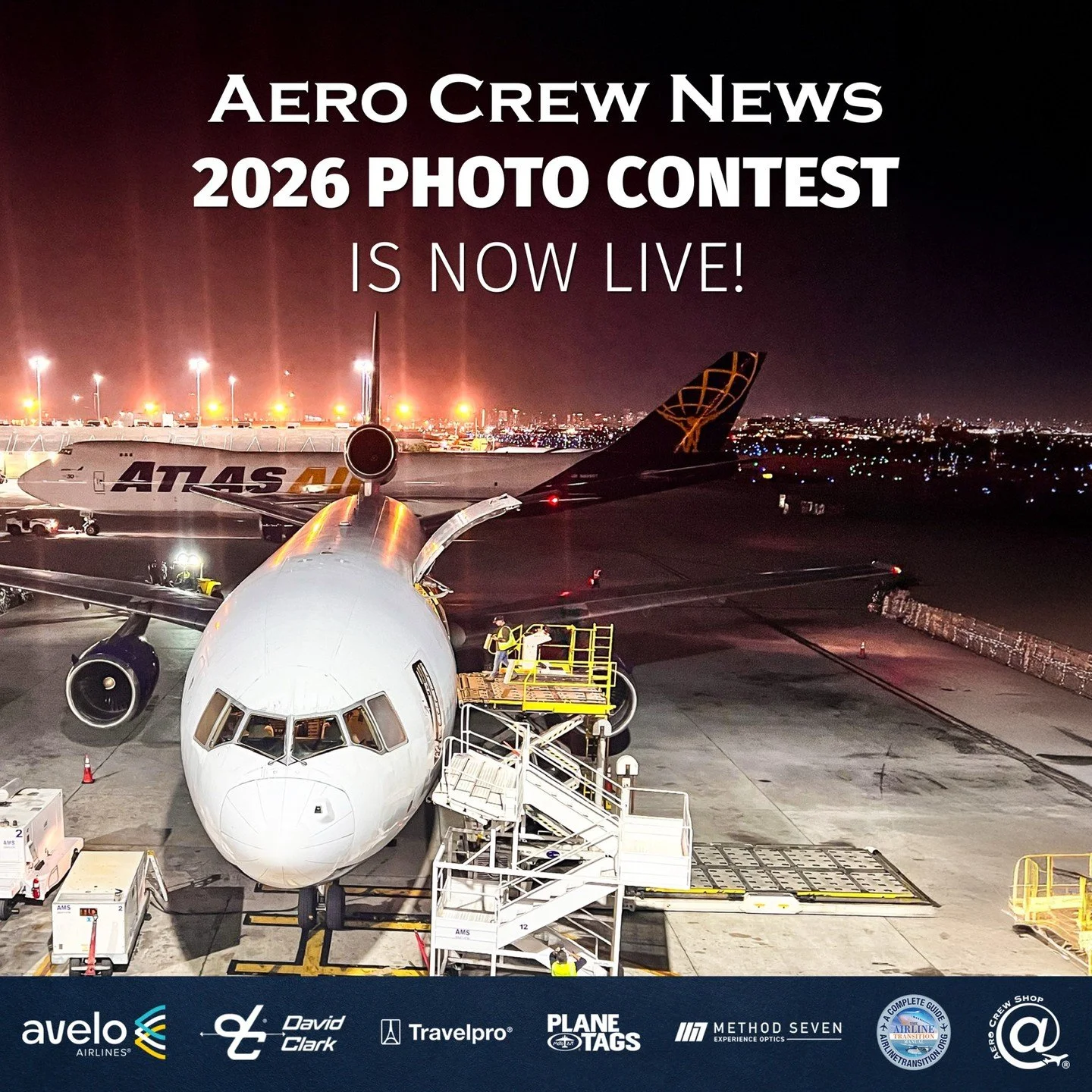 Time is short! Submit your entries (multiple entries accepted) for the 2026 Aero Crew News Photo Contest. Photos may be entered through February 28. Prizes will be awarded from David Clark&reg; headsets, Travelpro&reg; luggage, Method SevenTM sunglas