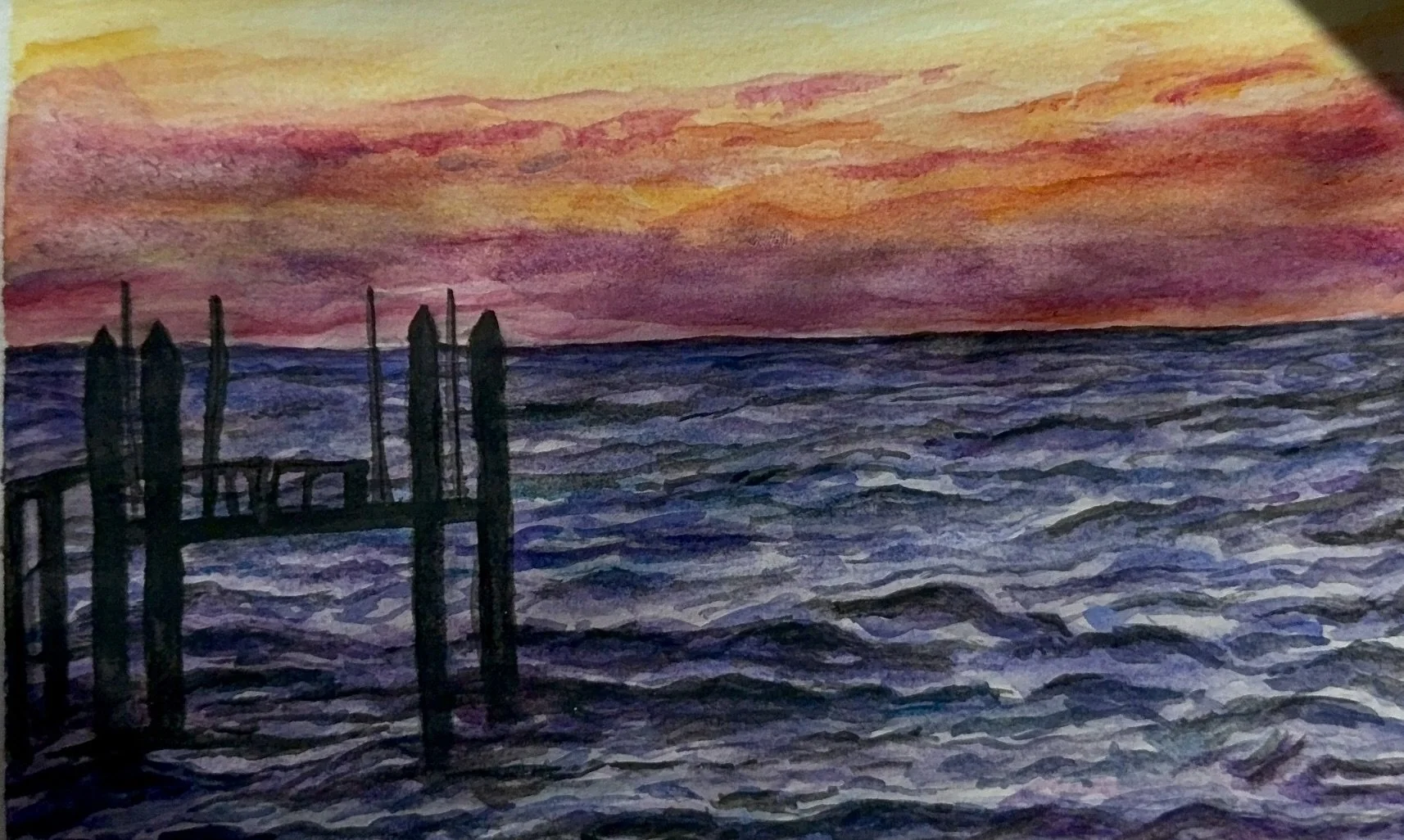 "Scene" 6x4, Watercolor, 2026