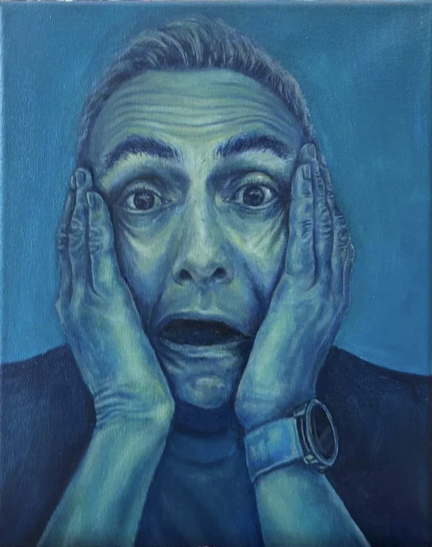 "Shock of Red" 12x10, Oil, 2026
