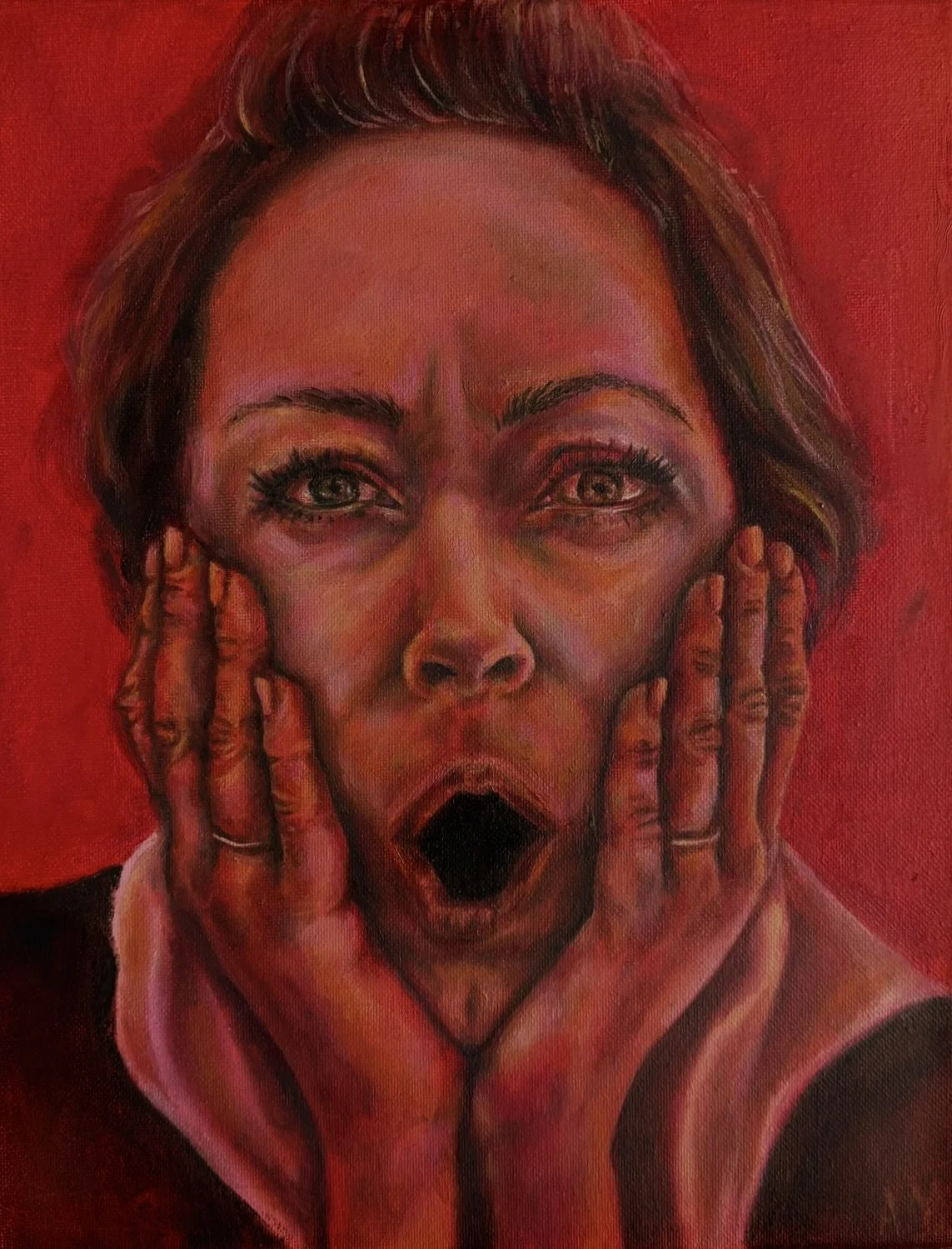 "Shock of Blue" 12x10, Oil, 2026