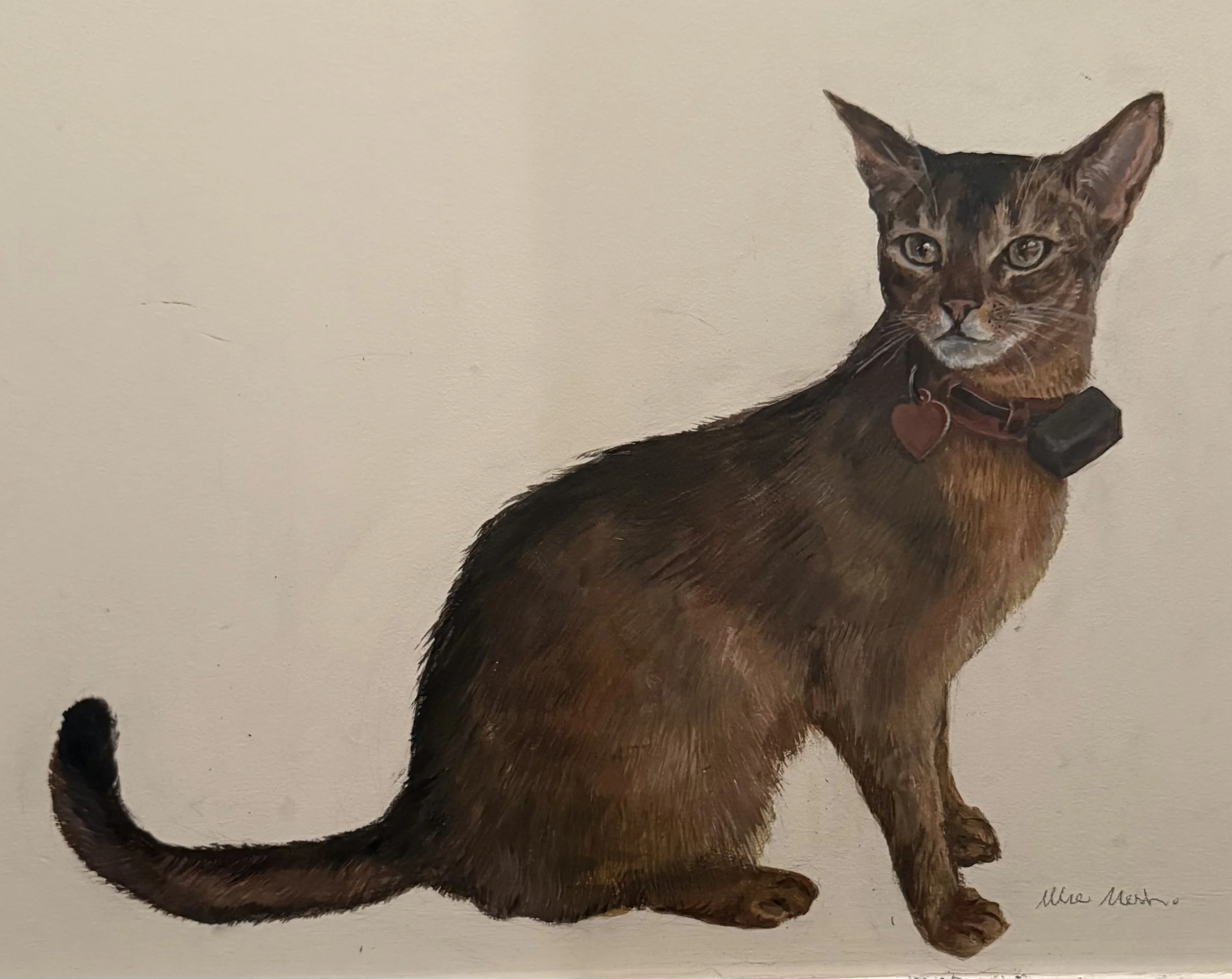 "Felix", 16x18, Acrylic on Wall, 2026