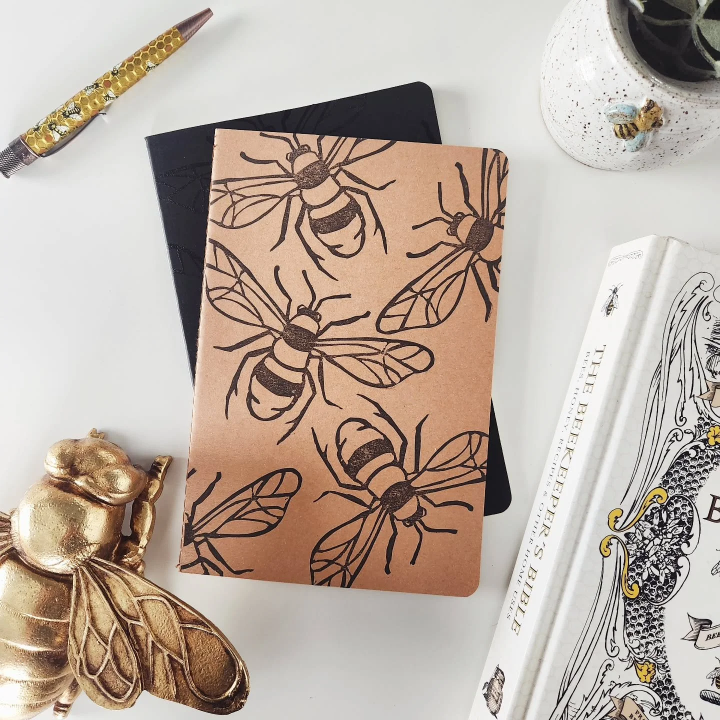 Buzzing with ideas 🐝 There's something about paper, ink and a quiet moment that just works.

#stationerylove #notebookaddict #beeinspired #paperlover #creativeprocess