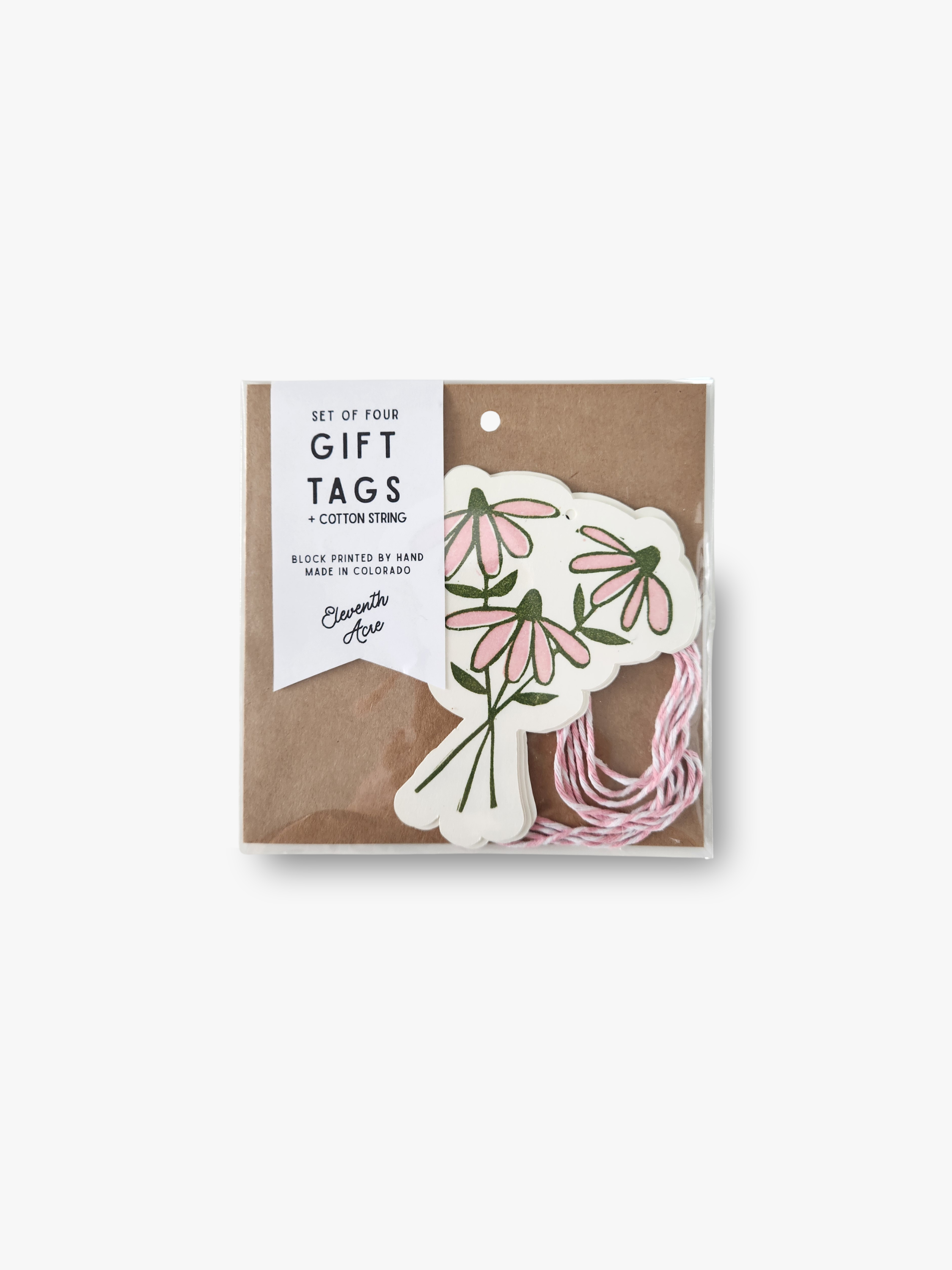 Block Printed Bouquet Gift Tags