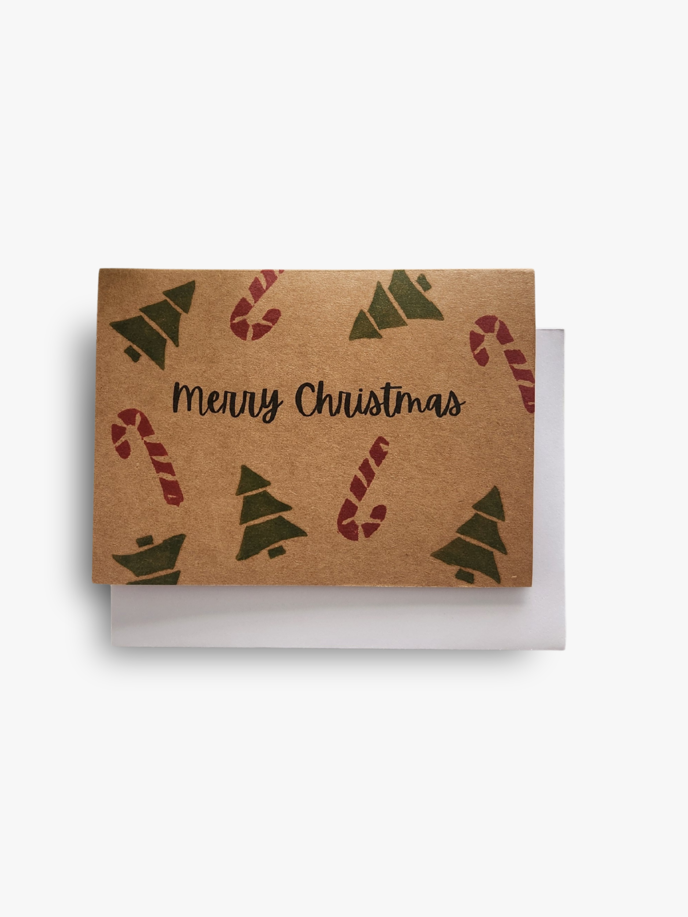 Trees and Candy Canes Christmas Card