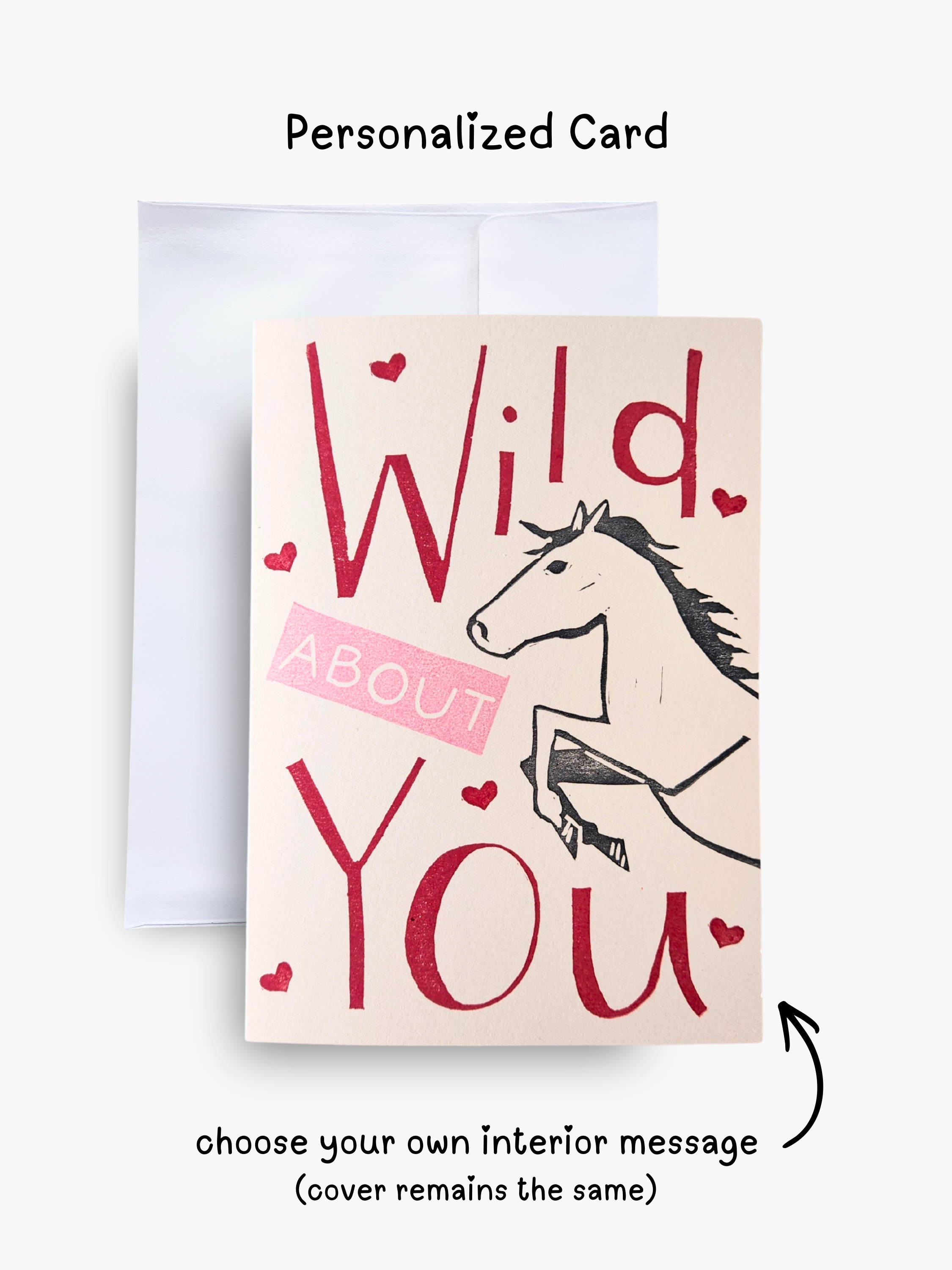 Wild About You Card - Customizable Interior