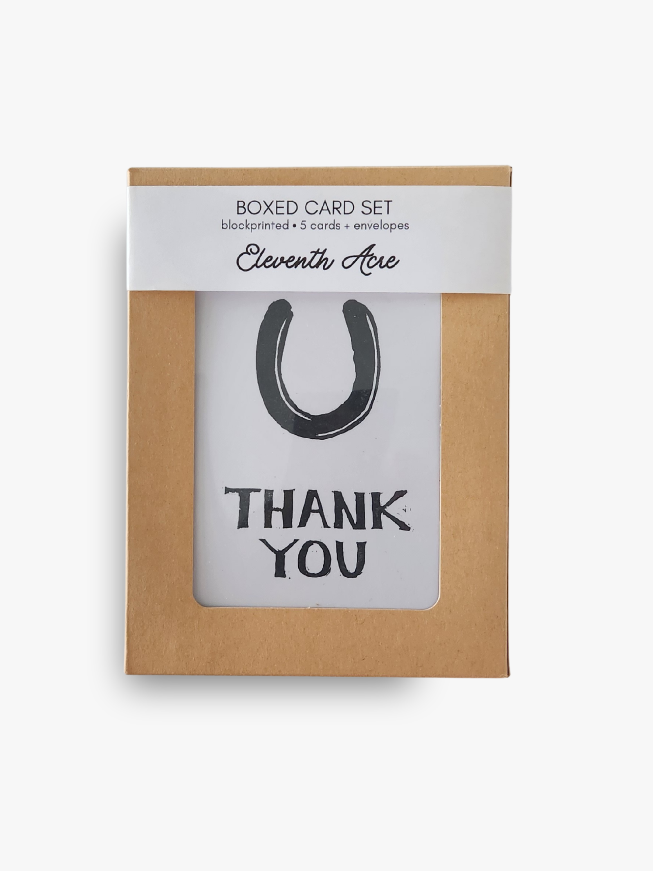 Thank You Horseshoe Card Set