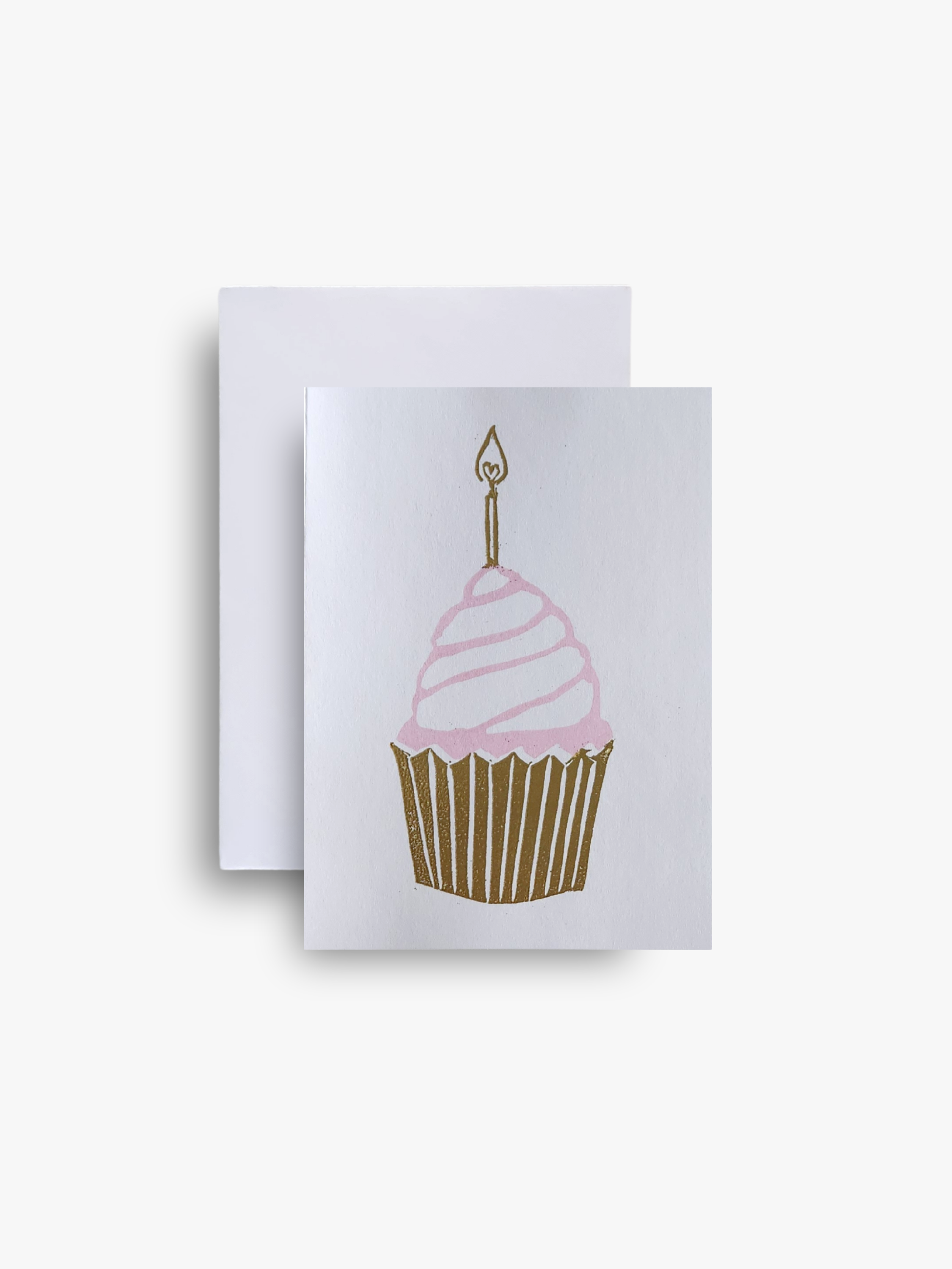 Pink Cupcake Birthday Card