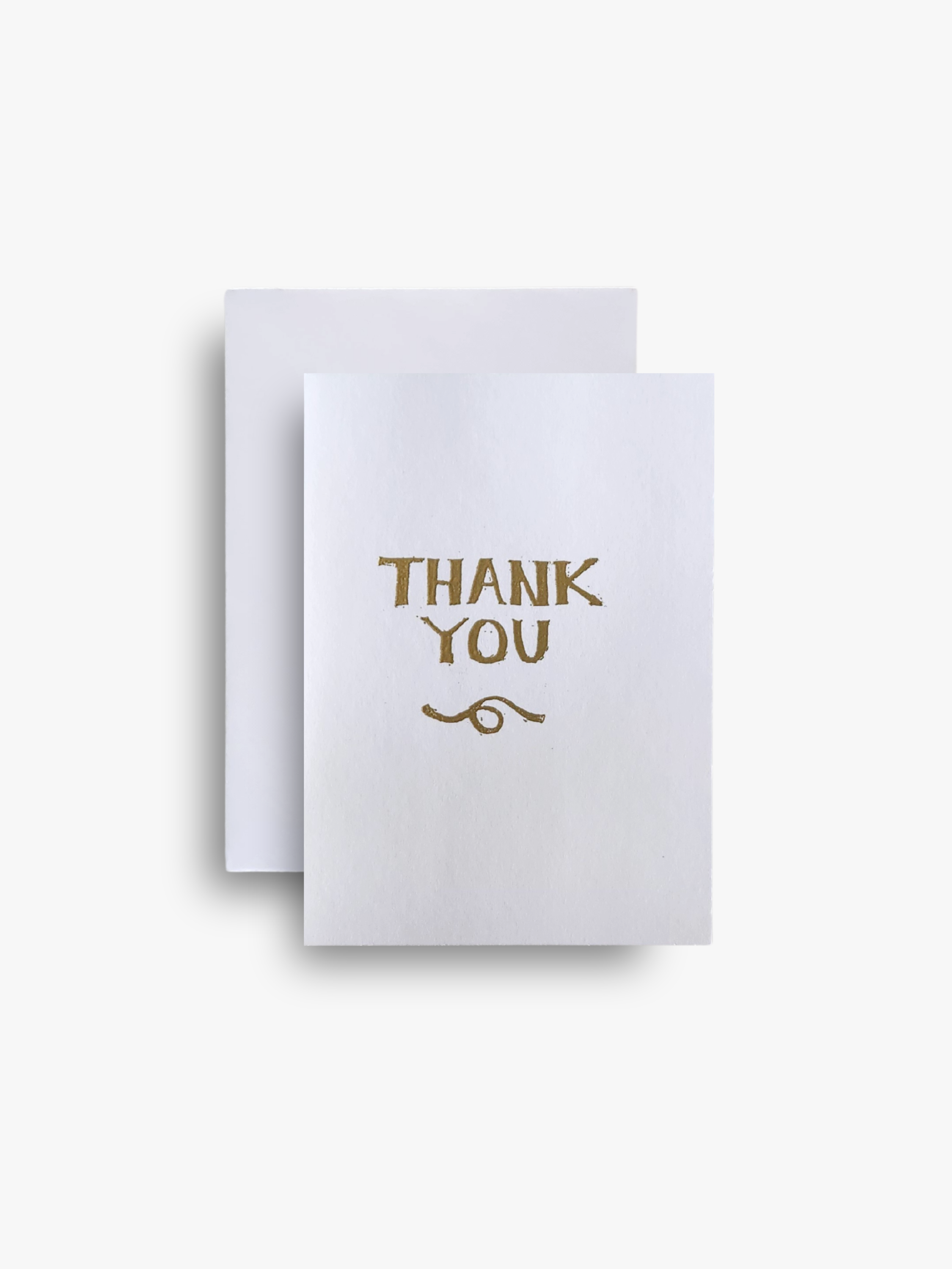 Gold Thank You Card