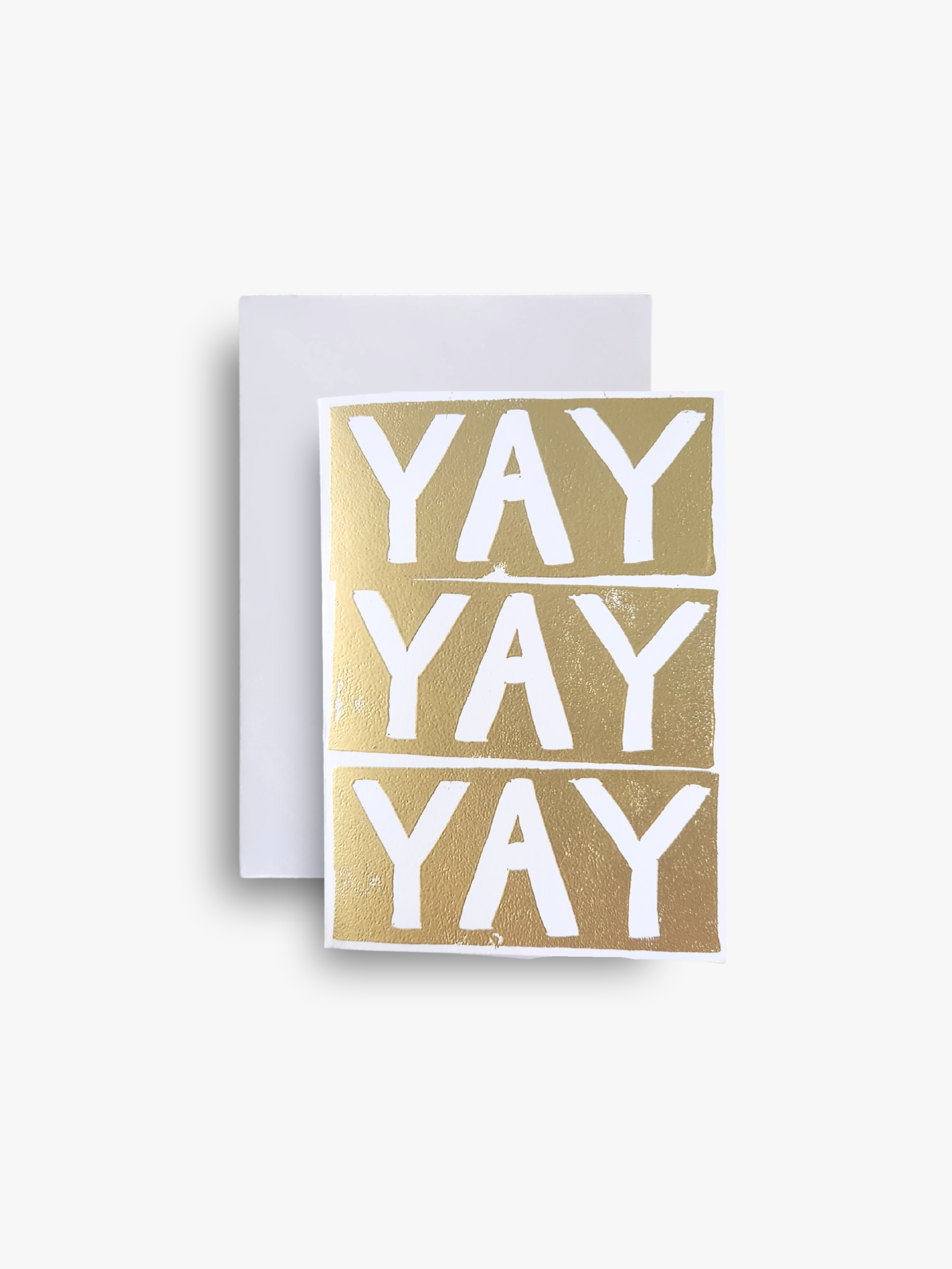 Gold 'Yay' Celebration Card