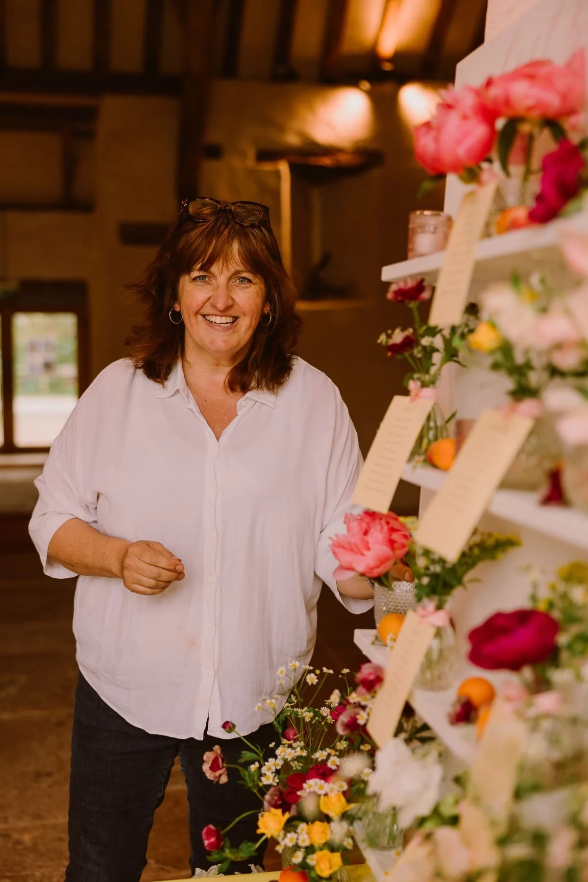 Photo of Bristol based wedding stylist Kirsten from the Little Wedding Helper smiling