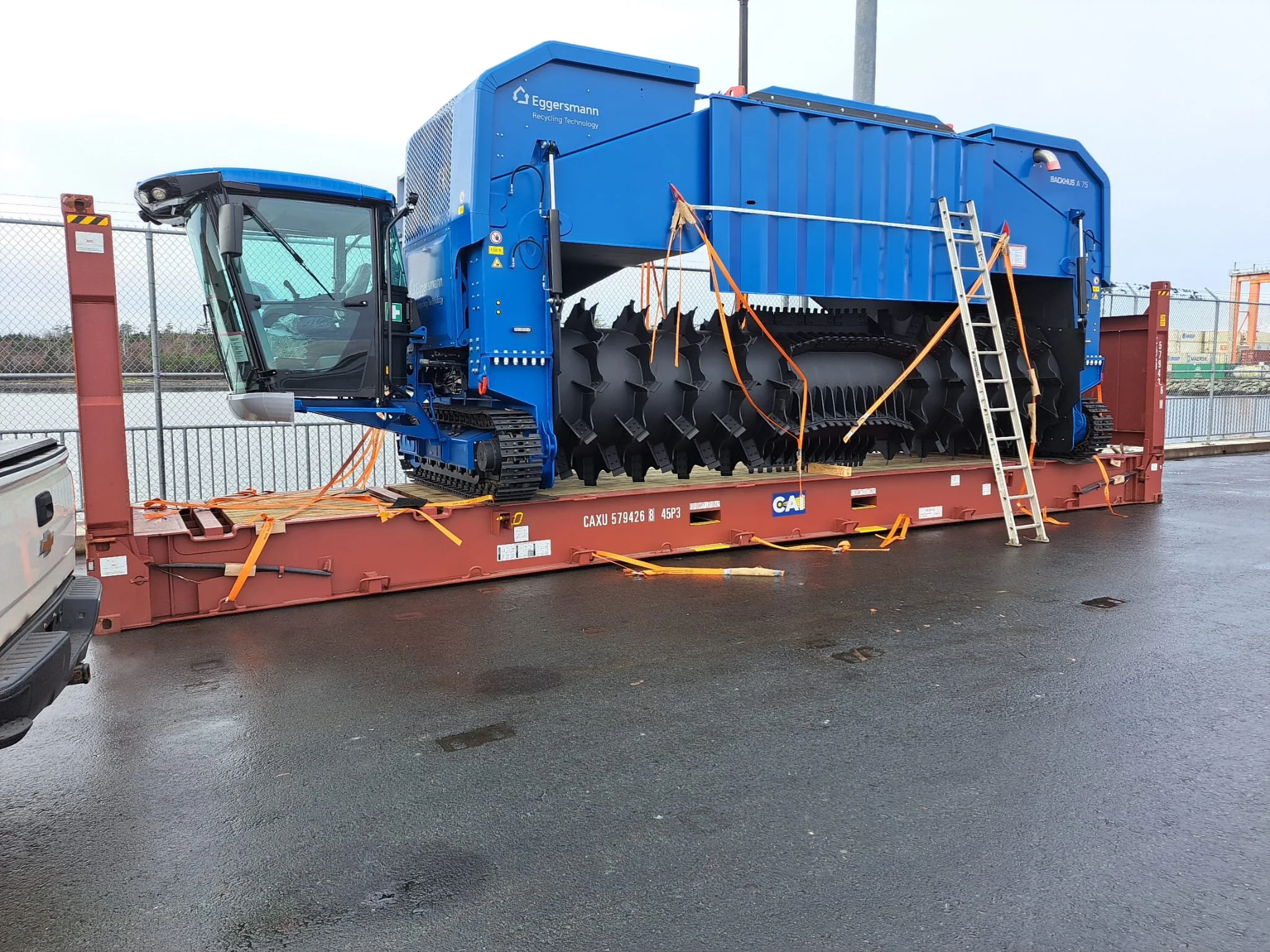 35 mt mulcher on flat rack