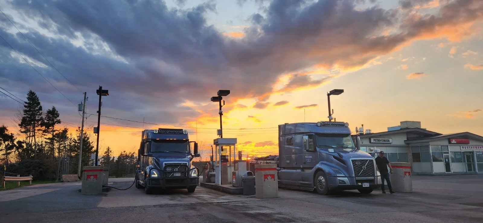 You see some special skies on the road