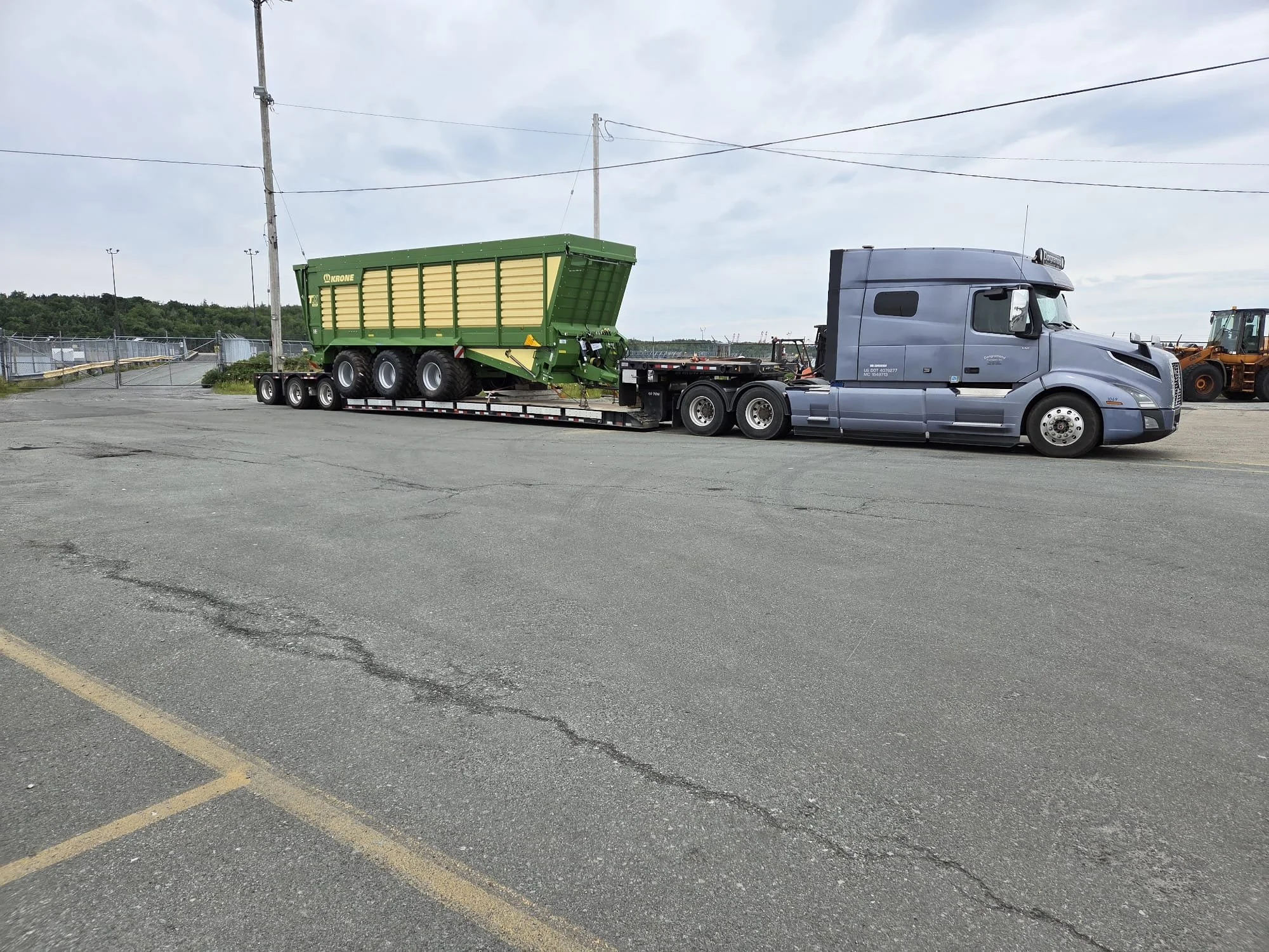 Large silage trailer