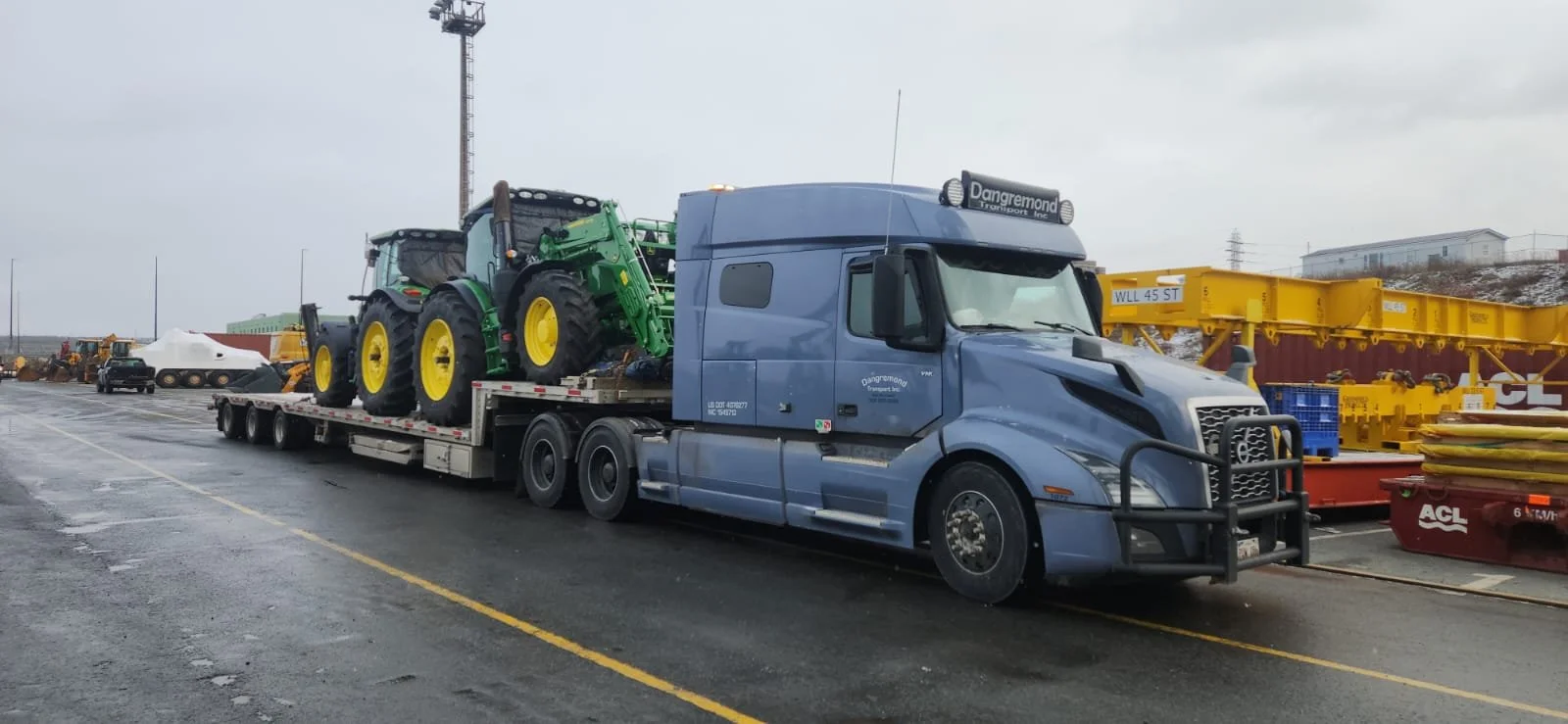 Two tractors on their way