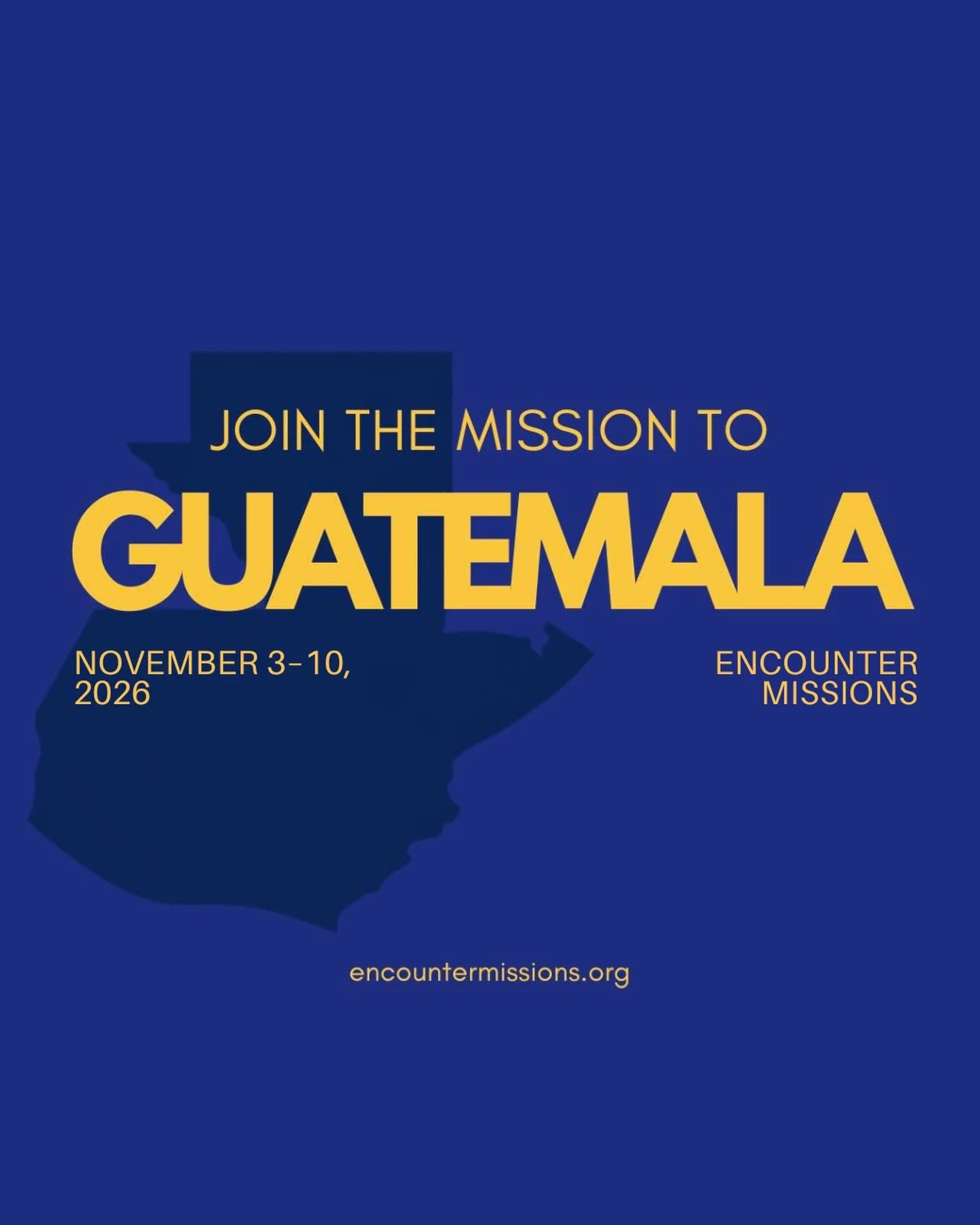 Encounter School of Ministry Alumni and Year 2 Students: Be a part of releasing the transforming power of the Holy Spirit upon Catholic parishes and schools across the nation of Guatemala! 🇬🇹

&laquo;&nbsp;The harvest is plentiful !&nbsp;&raquo; ma