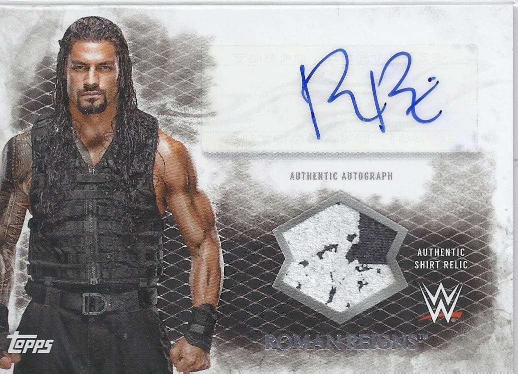 2015 Topps WWE undisputed autograph relics