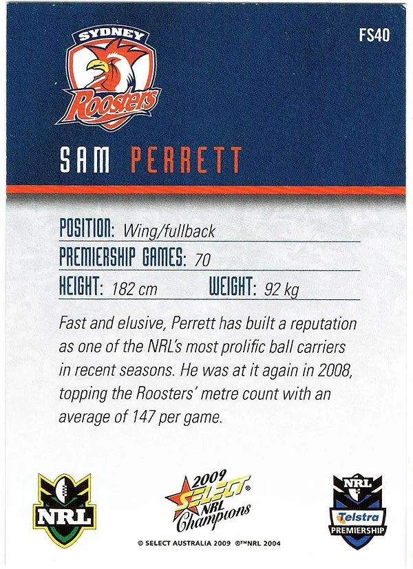 NRL2009SCFS040b_2009_select_NRL_champions_red_foil_signature_sam_perrett_FS40.JPG
