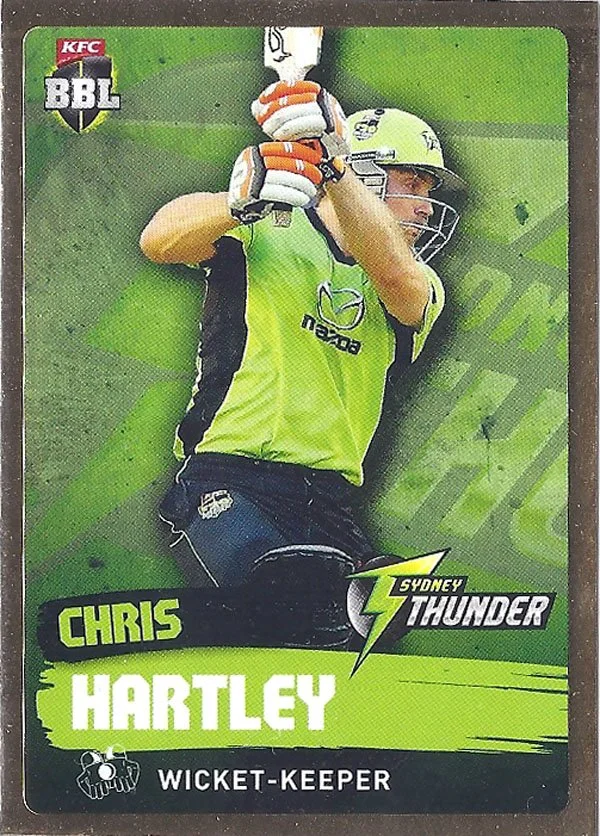 2015-16 Tap N Play cricket Chris Hartley #171