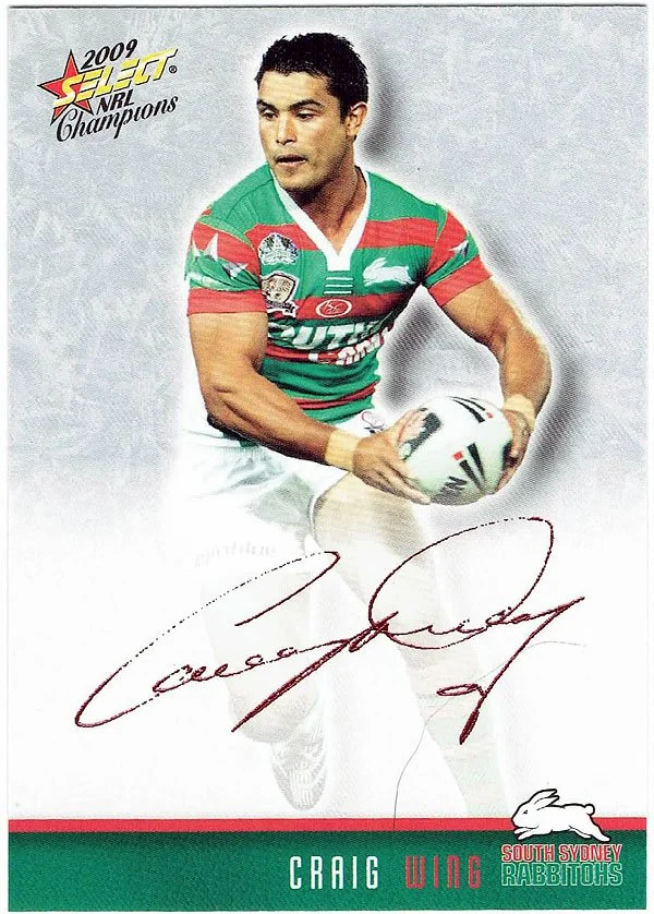 NRL2009SCFS037_2009_select_NRL_champions_red_foil_signature_craig_wing_FS37.JPG
