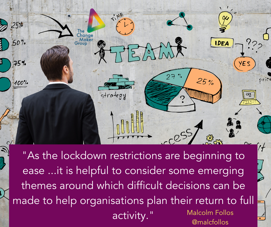 Themes for Leaders to consider as lockdown restrictions begin to ease