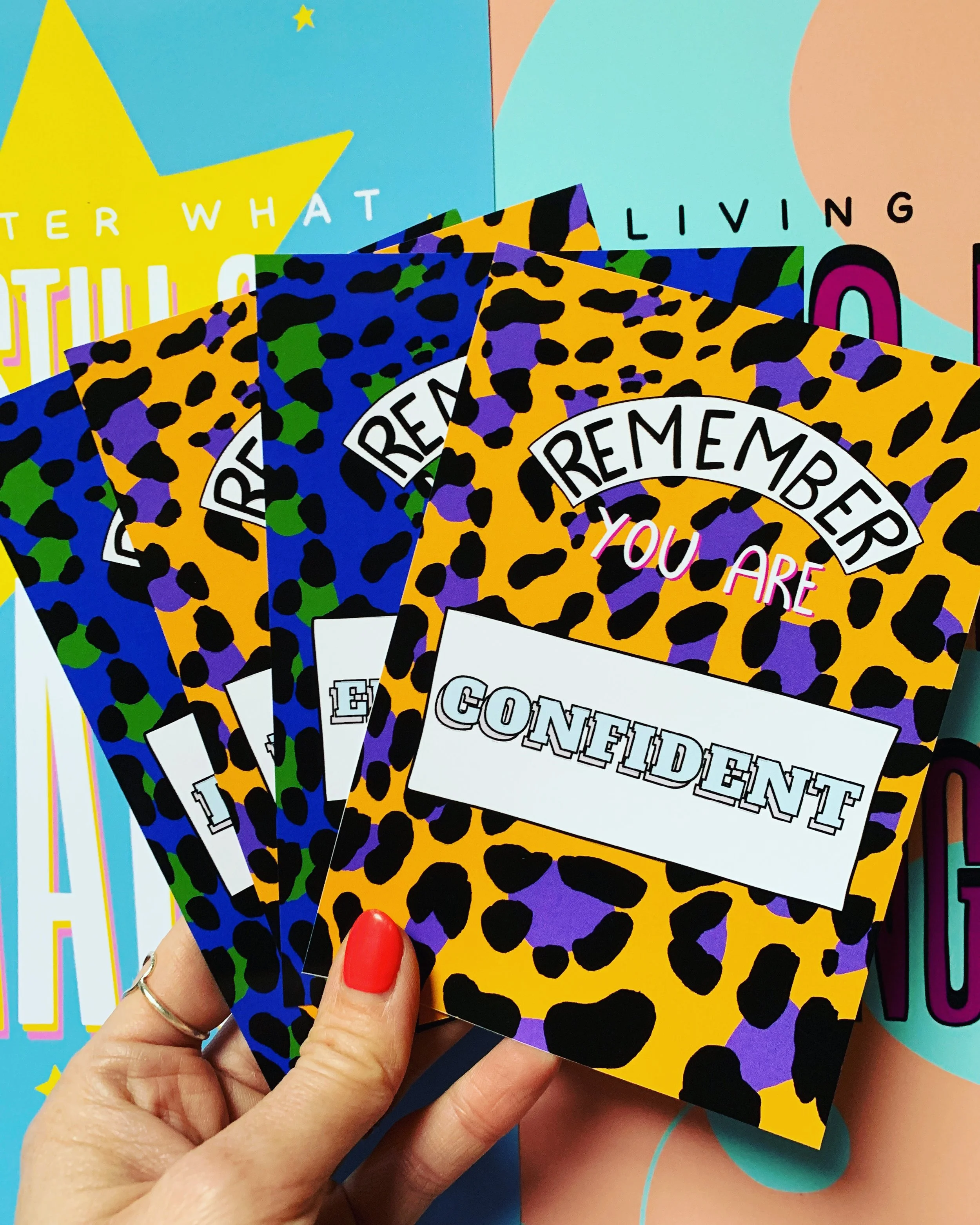 Postcard Series for Seasonal Campaign – Versatile format for brand storytelling or giveaways.