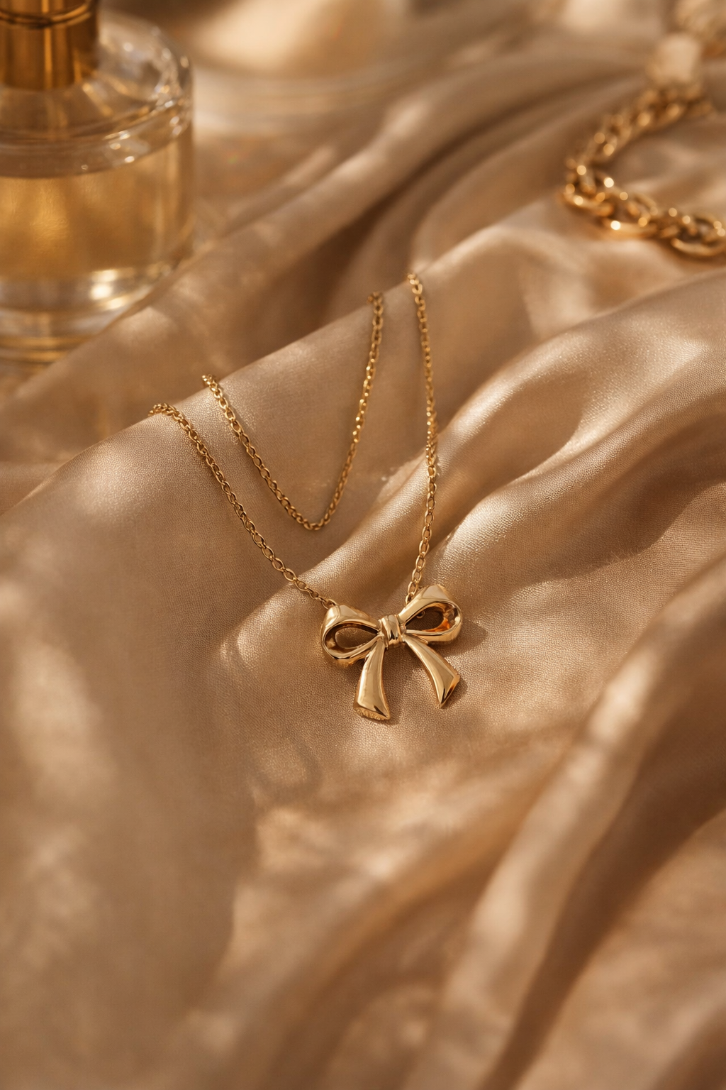 Golden Bow Necklace