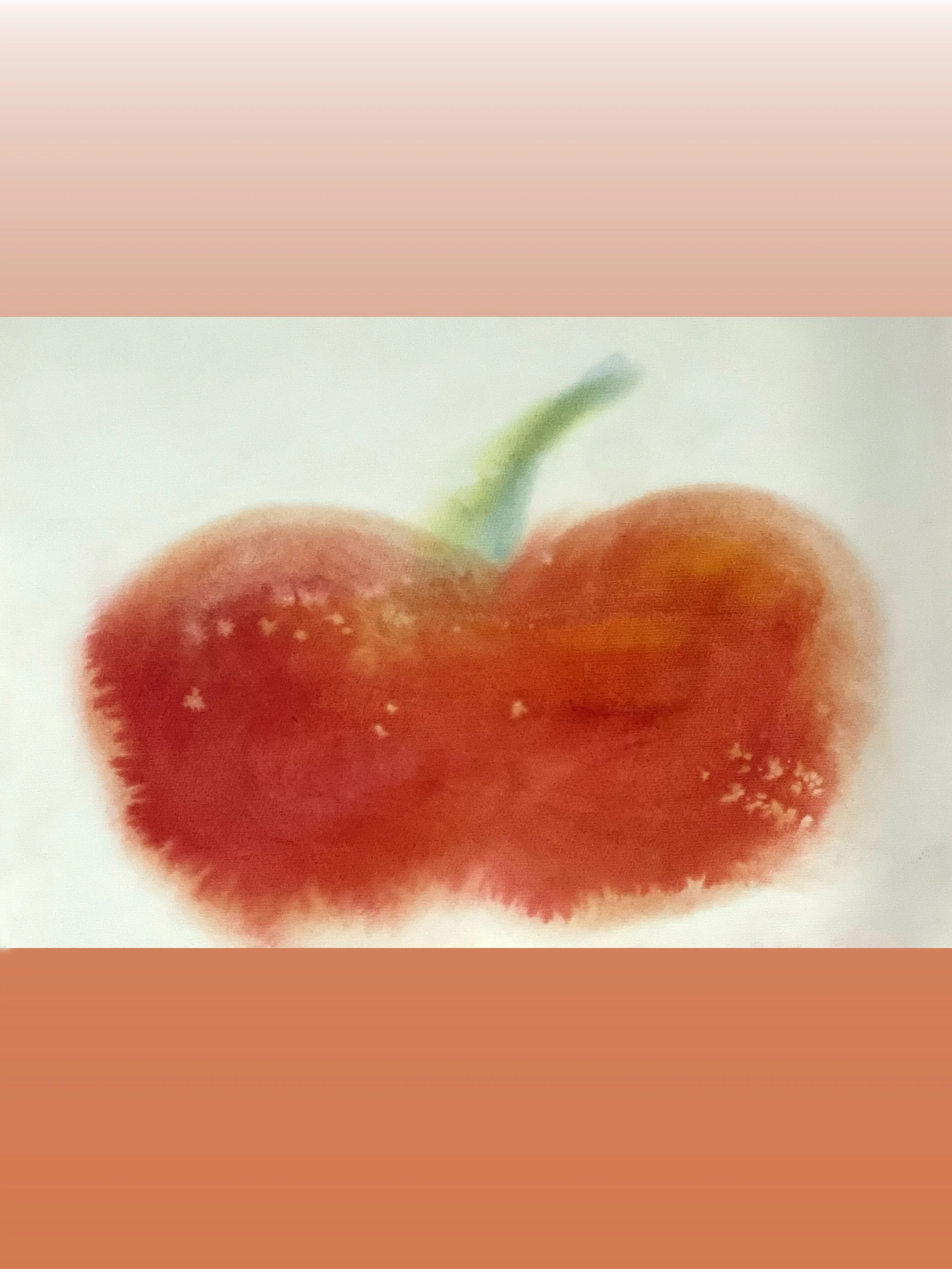 Gemälde eines Apfels