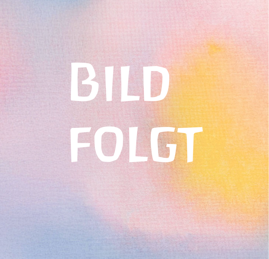 Das Bild zeigt einen pastellfarbenen Hintergrund mit den Worten "BILD FOLGT" in weißen, unregelmäßig geformten Buchstaben.