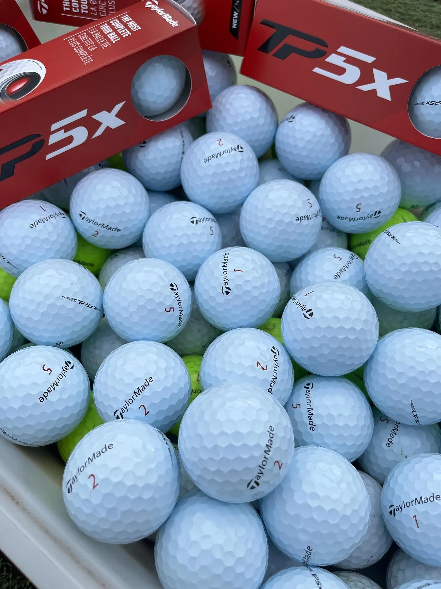 🎾New Balls Please🎾 No Range Balls Here @taylormade_tour #TP5 #TP5X