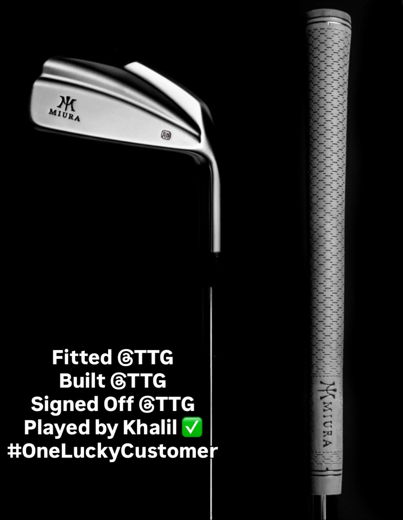 @miuragolf KM700 😍 Fitted TTG Built TTG Signed Off TTG Played by Khalil ✅ #Enjoy #LoveGolf
#OneLuckyCustomer