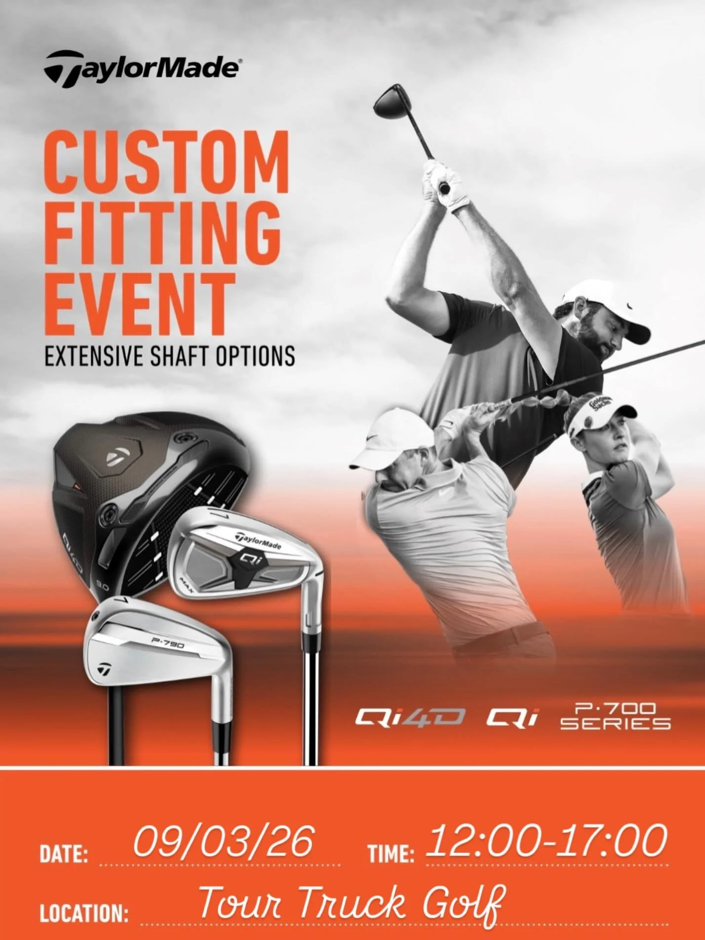 📣Date for the diary📣 @taylormade_tour Fitting Day 🟠 #QI4D 🟠 #GetFitted #GetBuilt #GetInPlay #AllinOneDay