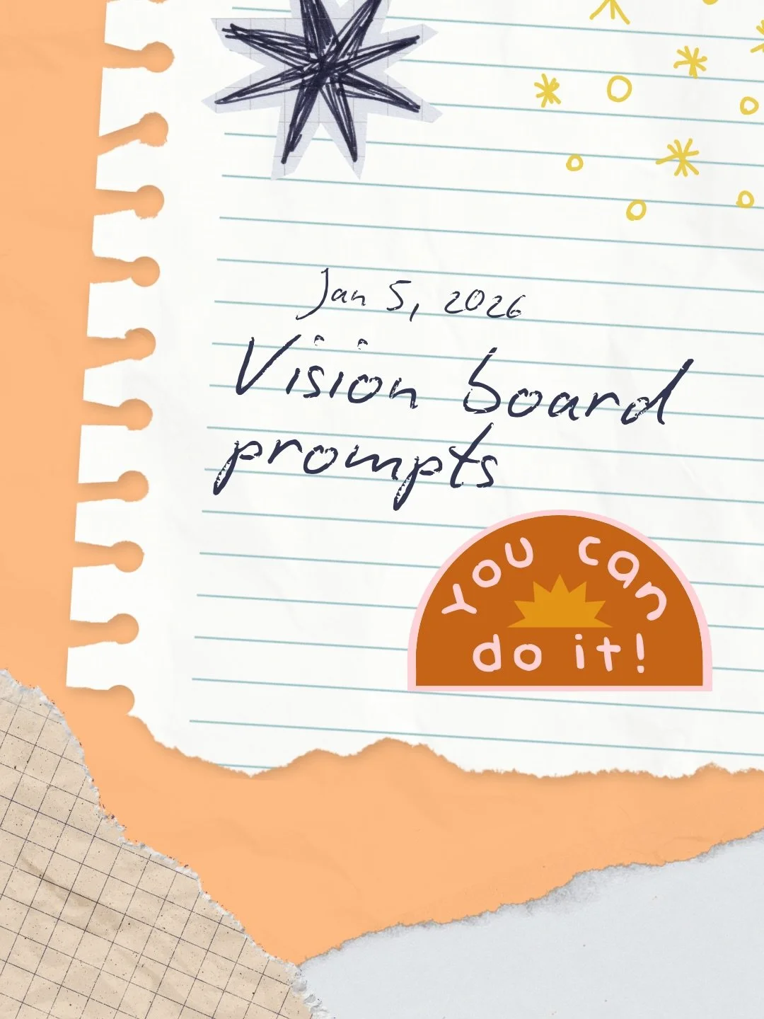 If you&rsquo;re trying to get clear on what you want 2026 to look like, these vision board prompts are such a good place to start ✨

Use them however feels right! In a Pinterest board, some journal doodles, or a little craft night where you print thi