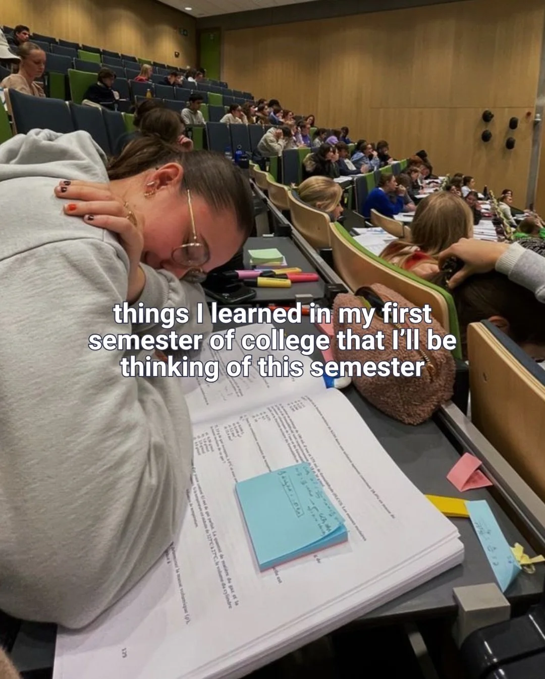 First semester of college taught me a lot&hellip; some lessons the hard way 😬

Here&rsquo;s what I&rsquo;ll actually be keeping in mind this semester (and honestly, all year)

_

student life, college life, uni life, first semester lessons, student 