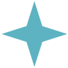 A blue star-shaped icon on a white background.