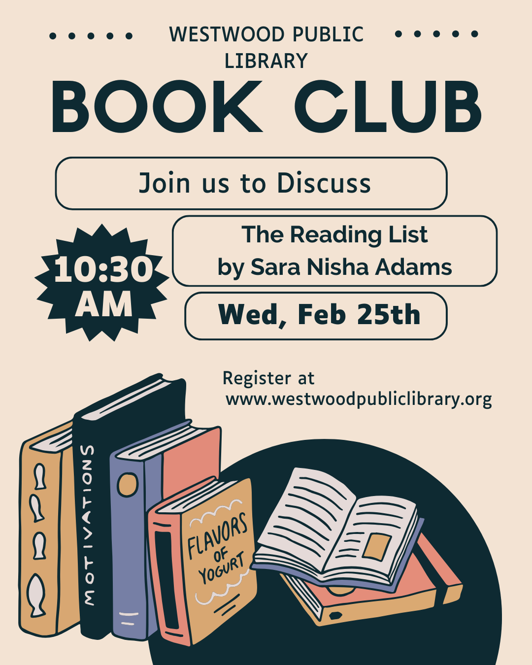 February Adult Morning Book Group The Reading List