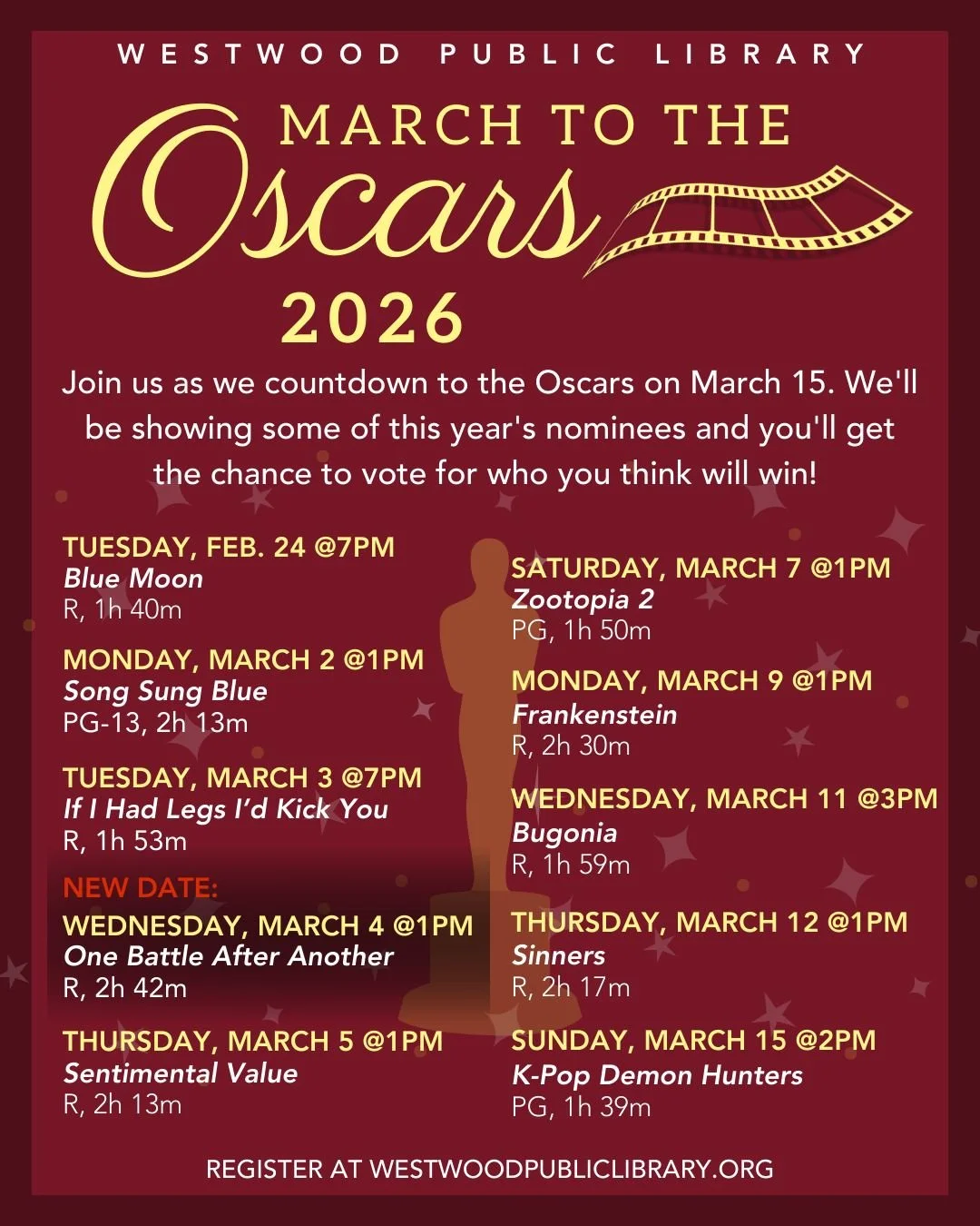 A few of our upcoming programs have been rescheduled as our meeting room undergoes renovations. Swipe to see the updated dates ➡️ Thank you for your understanding!