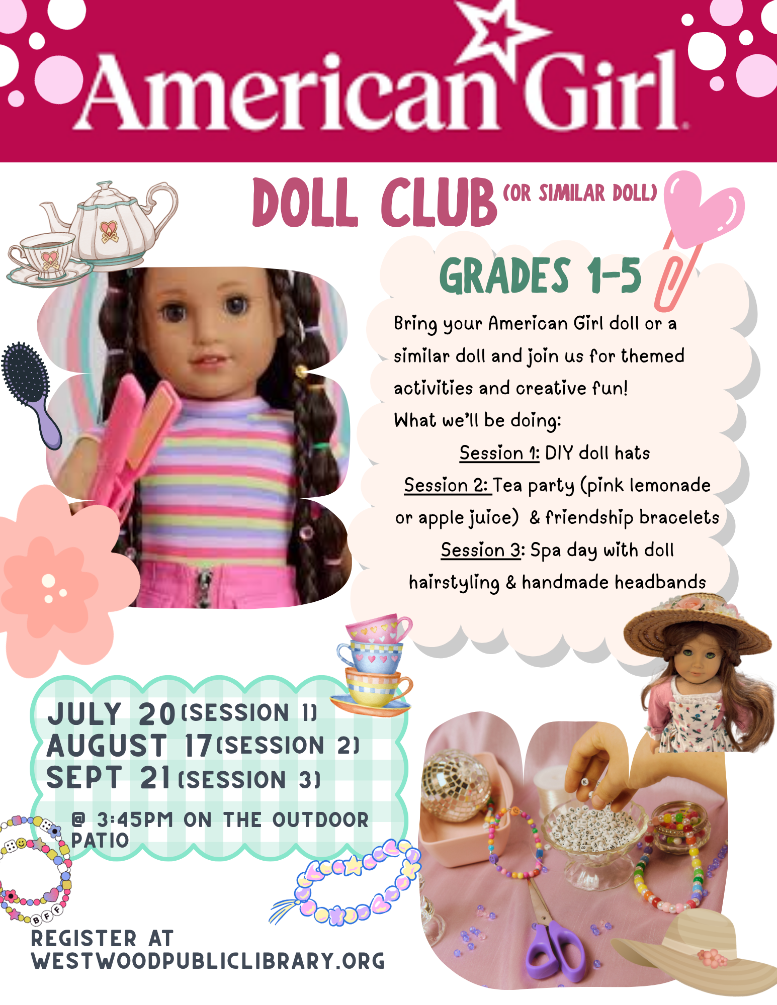 american girl doll club