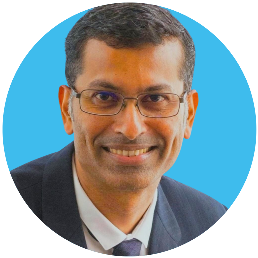 Portrait of Prof. Prabhakar, senior scientist at the ASTAR Genome Institute of Singapore, leading research in spatial and single-cell genomics to uncover genetic diversity, biomarkers, and disease mechanisms.