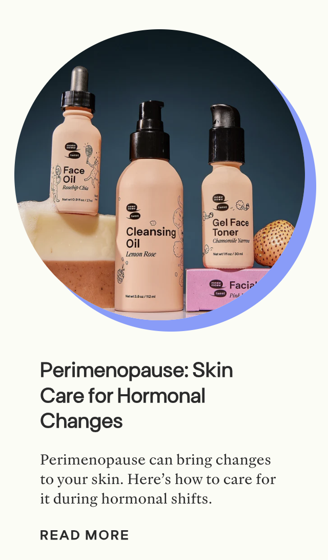 Blog writing on perimenopause and skin