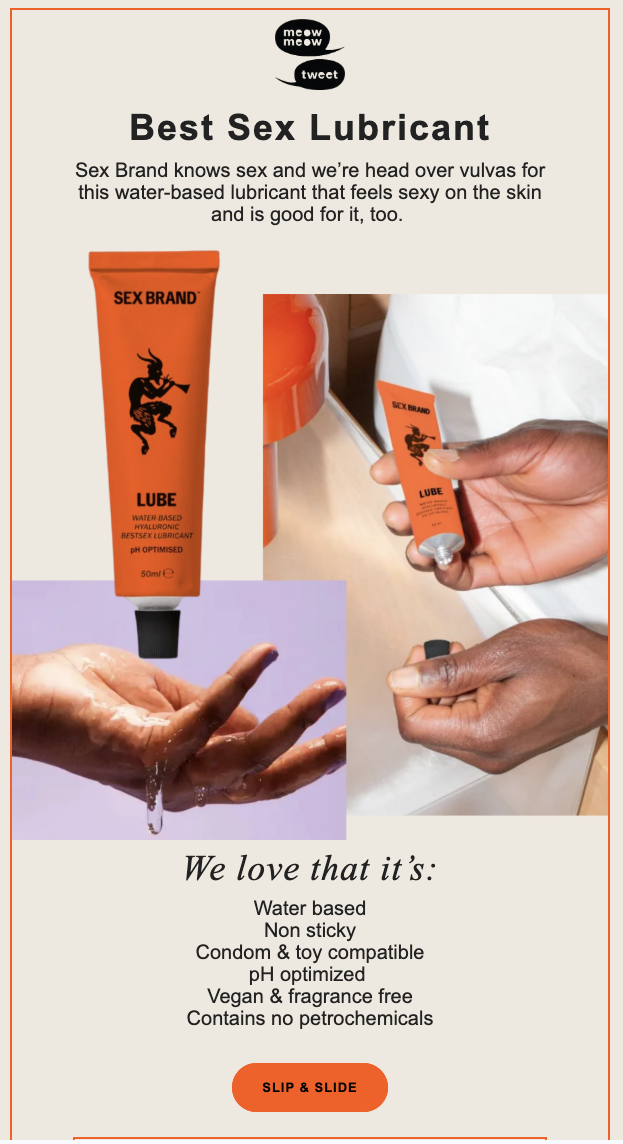 Email marketing for Best Sex lubricant