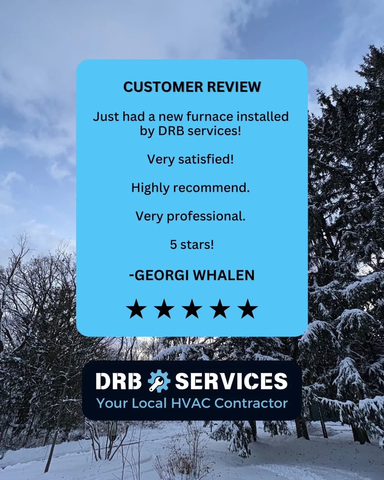 Nothing makes our day like a great review! ⭐☺️
 Thank you for trusting us with your home and for supporting your local HVAC business. 

Our customer reviews truly help us grow and serve our community better every day.

#FiveStarReview #ThankYou #HVAC