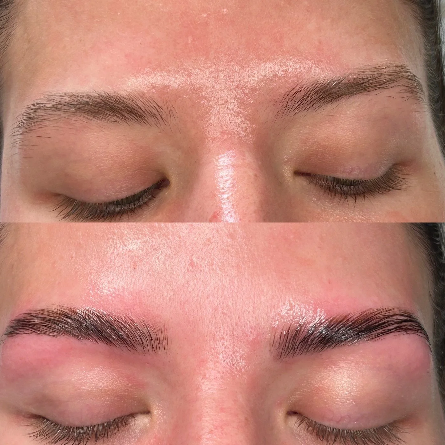 Brow lamination, wax and tint with @thuya_nyc. Before and afters are my guilty pleasure, enjoy! 

Like and comment if you love these brows!

@cyrenbeautycollective 
@jillgraulcosmetics 

#brows #thuya #tint #browwax #trans formation #beforeandafter