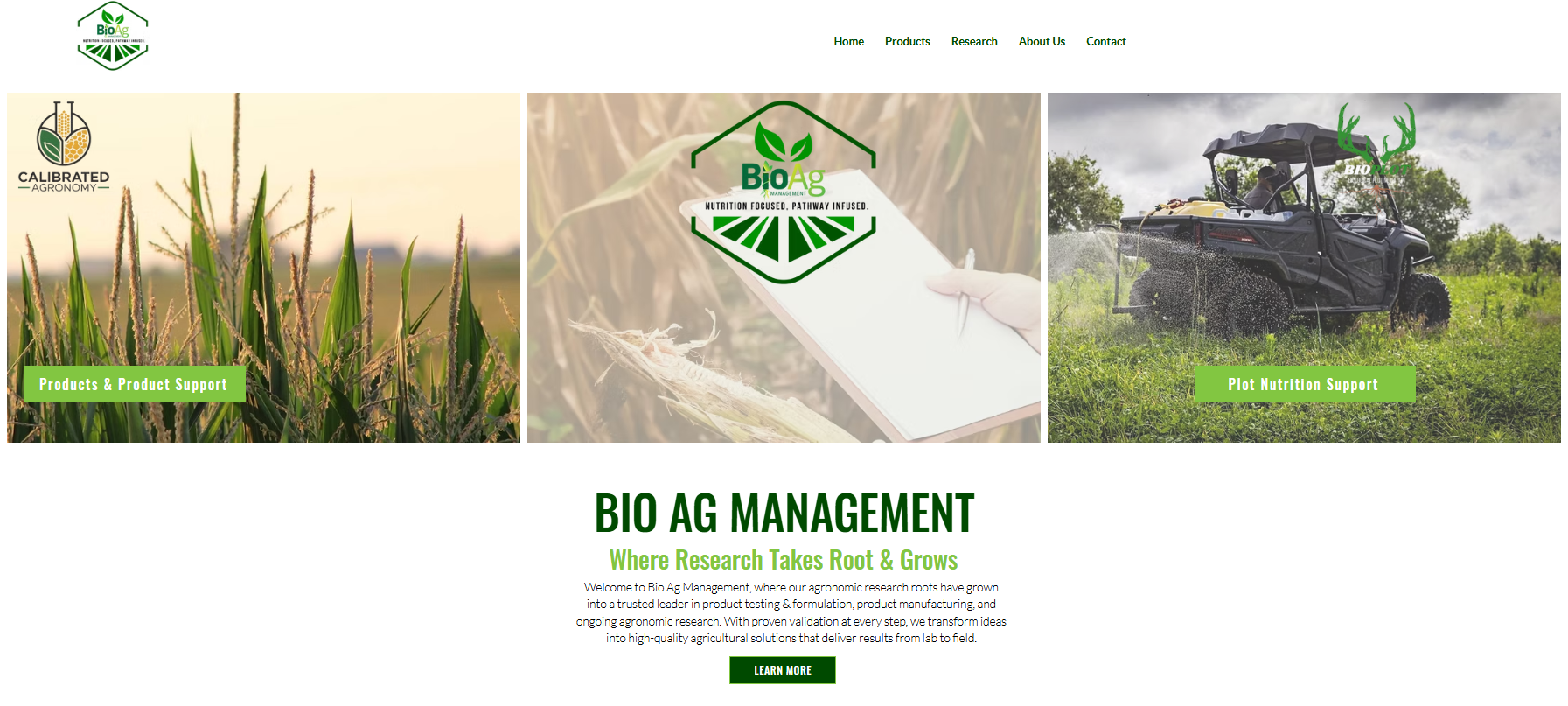 Be The Good Marketing Web Design Bio Ag Management